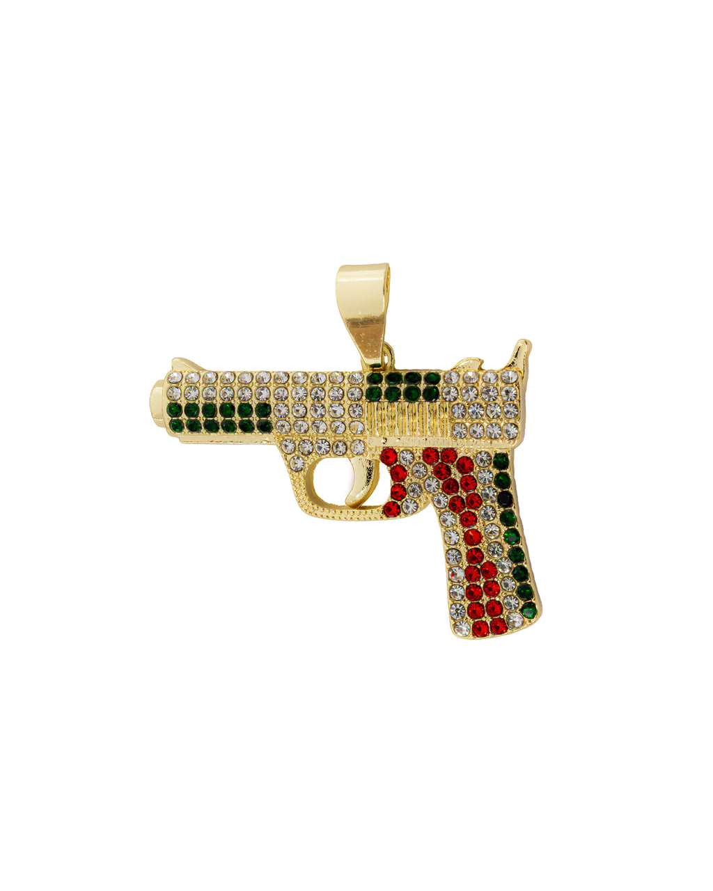 Dije de Pistola M124 - Oro Laminado