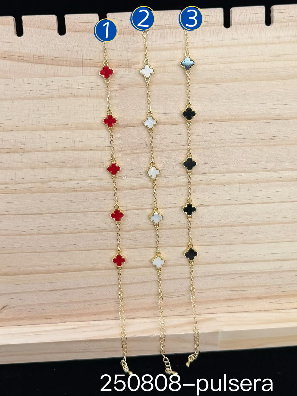 [13/OCTUBRE/26] Pulsera tipo Van Cleef Dorado M3 Oro Laminado