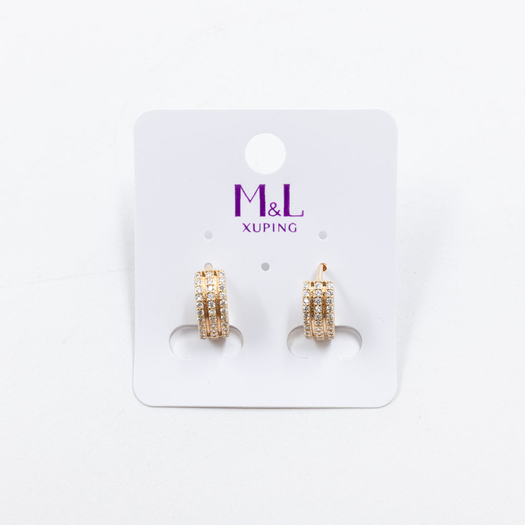 Aretes Dorados Xuping de Aro M13 Oro Laminado