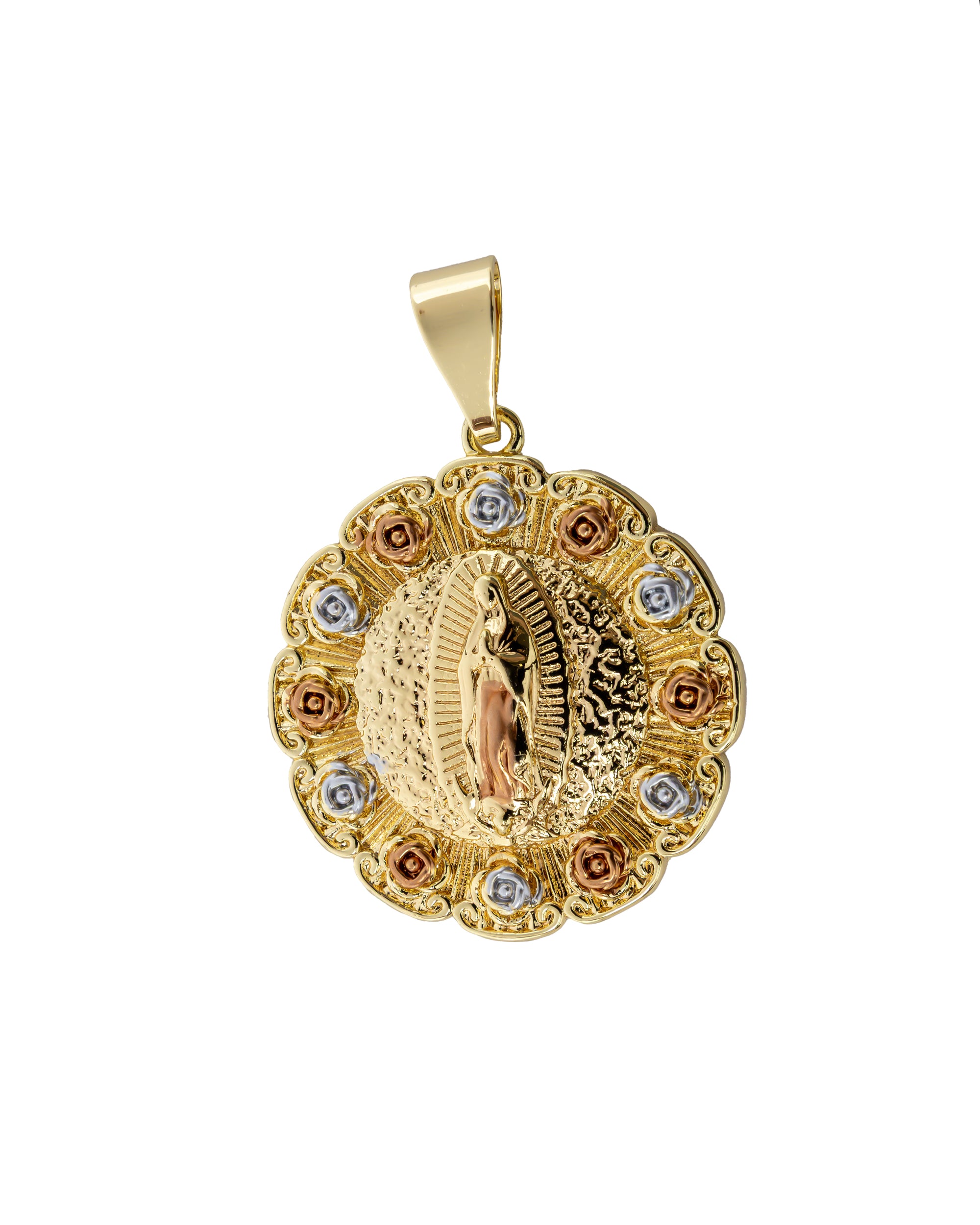 Dije de la Virgen de Guadalupe M46 - Oro Laminado