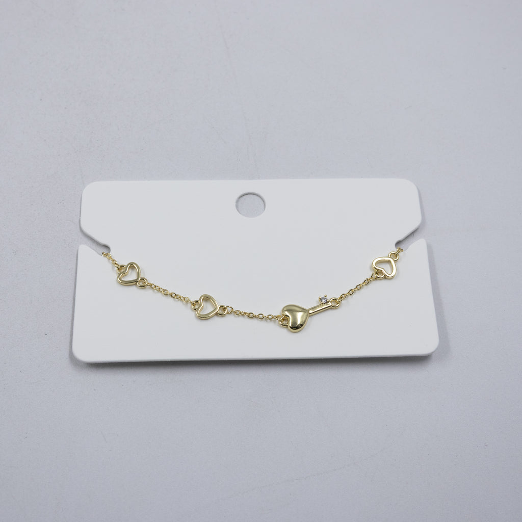 Pulsera Dorada Ansheli M3 Oro Laminado
