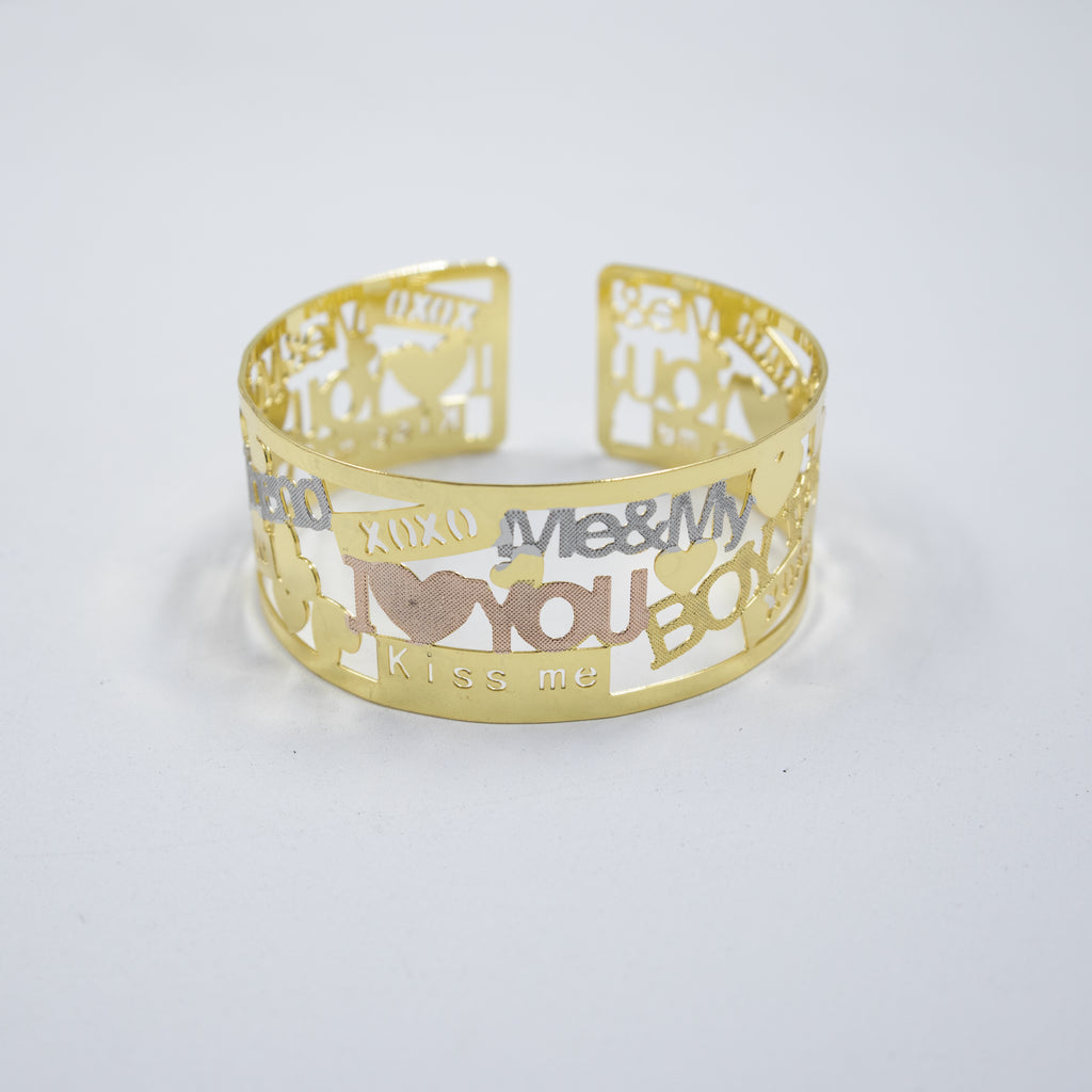 Brazalete Dorado y religiosos M2 Oro Laminado