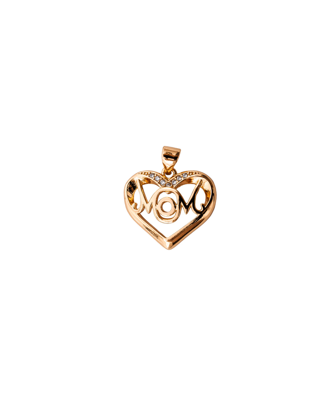 Dije de Corazon MAMÁ M136 - Oro Laminado