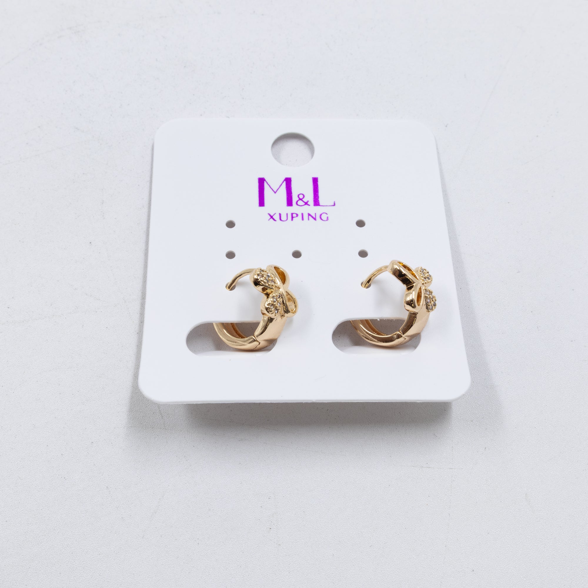 Aretes Dorados Xuping de Aro M2 Oro Laminado
