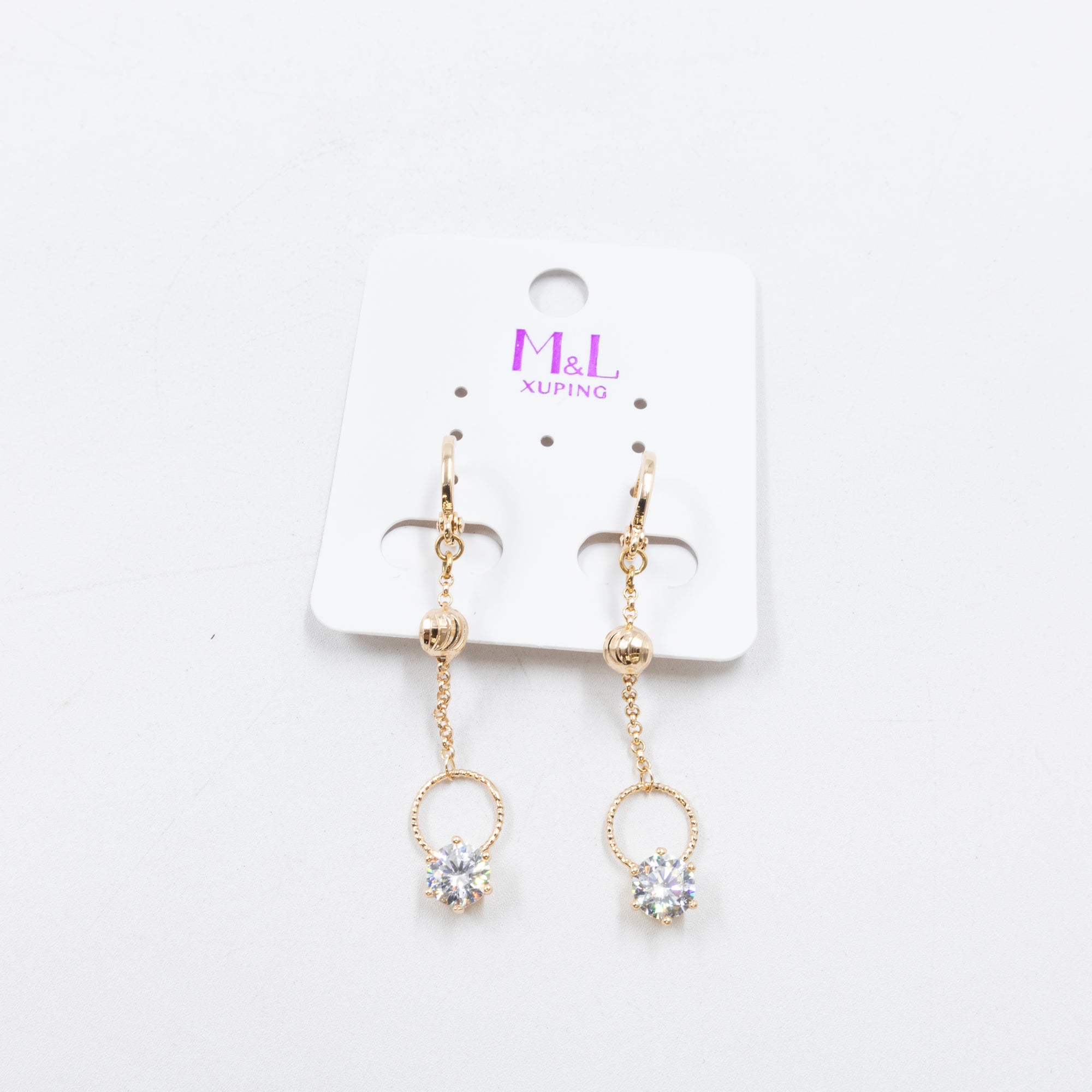 Aretes Dorados Xuping de Aro M9 Oro Laminado