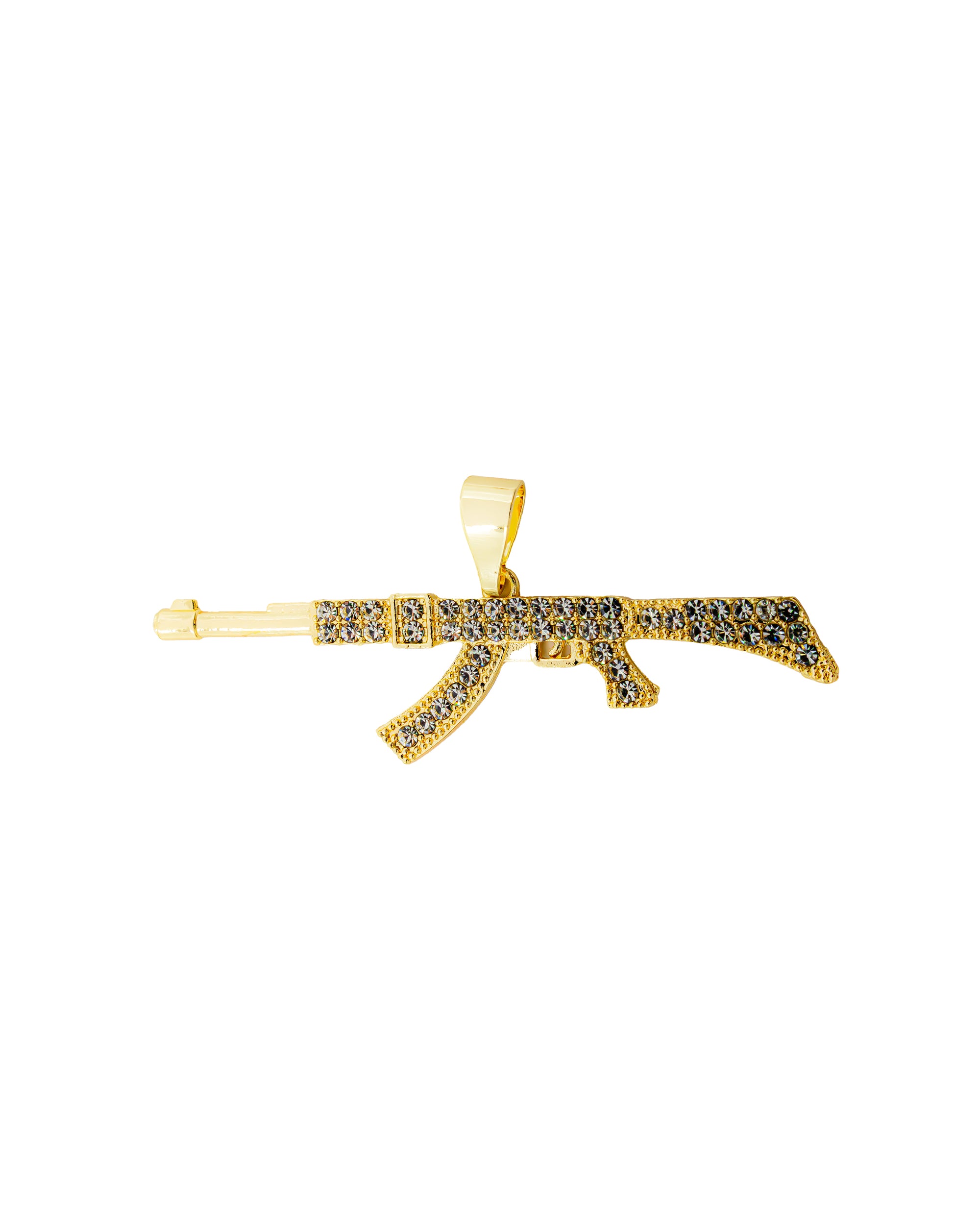 Dije de AK 47 M123 - Oro Laminado