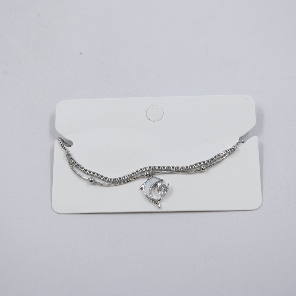 Pulsera Plateada Ansheli 40 Oro Laminado