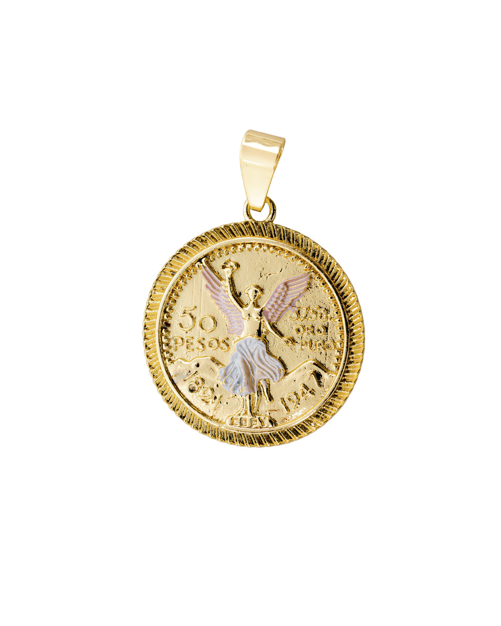 Dije del Ángel de la Independencia M131- Oro Laminado