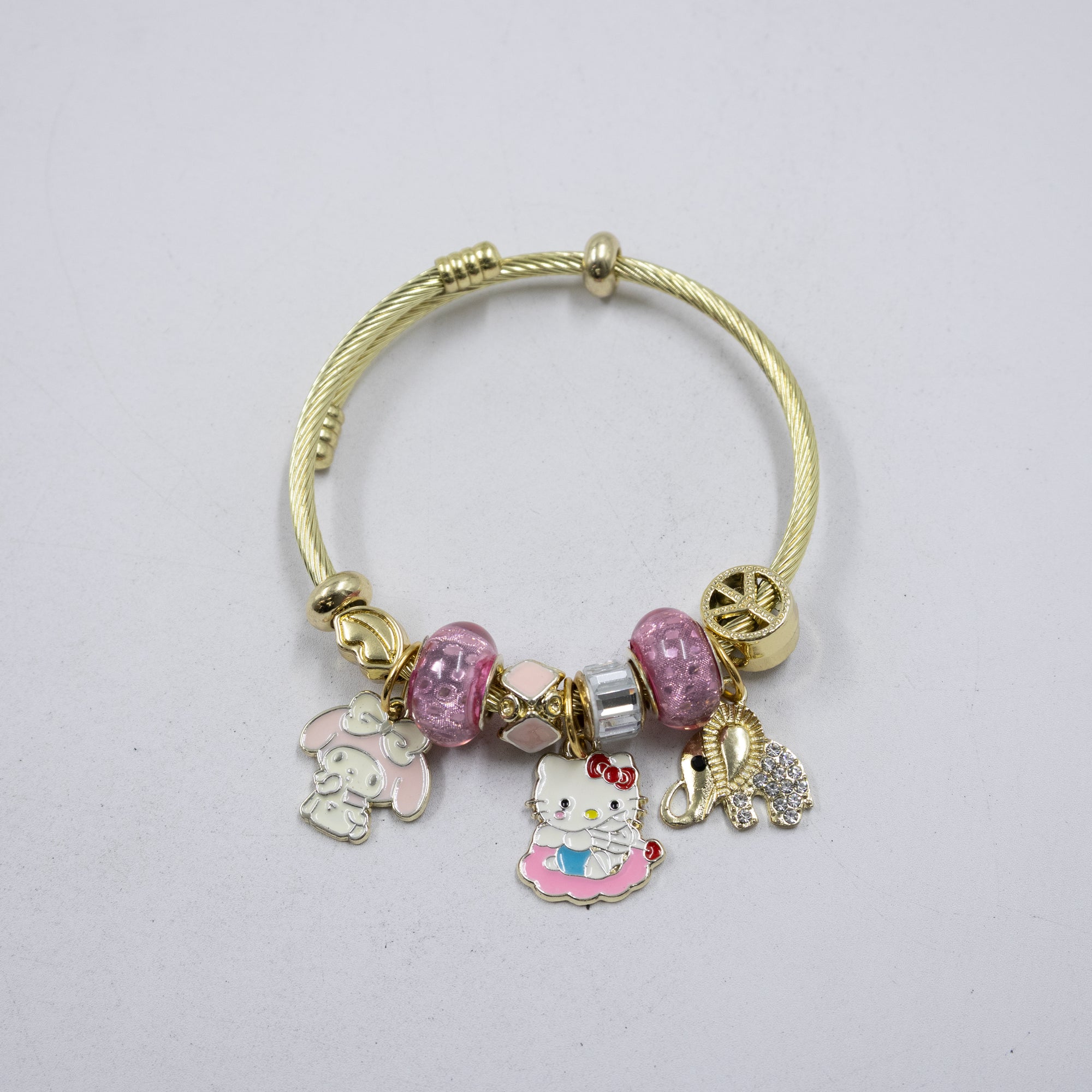 Pulsera tipo Pandora M5 Oro Laminado
