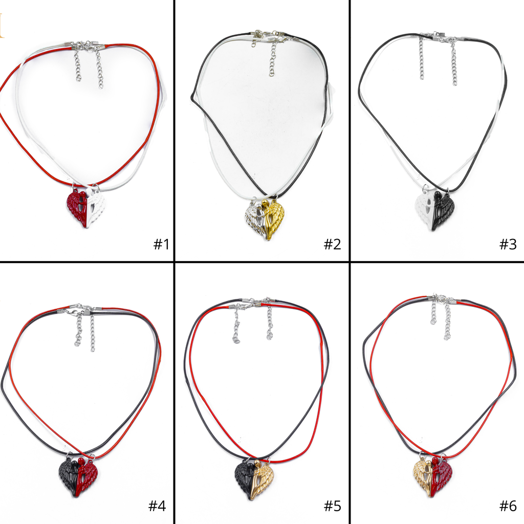 Collares en Pareja de corazón M9 Acero Inoxidable