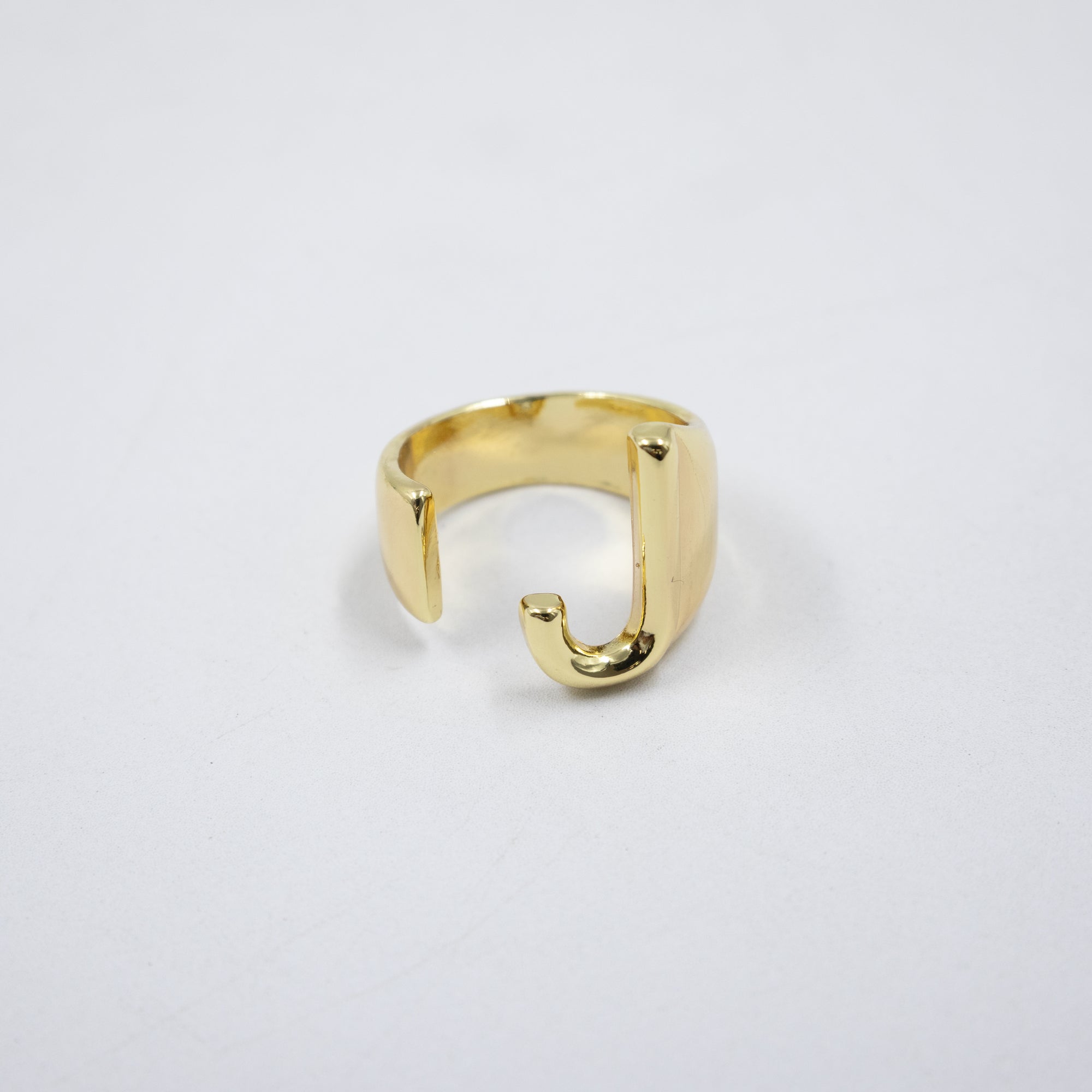 Anillos Dorados Ajustables De Letras J T Y M1 Oro Laminado