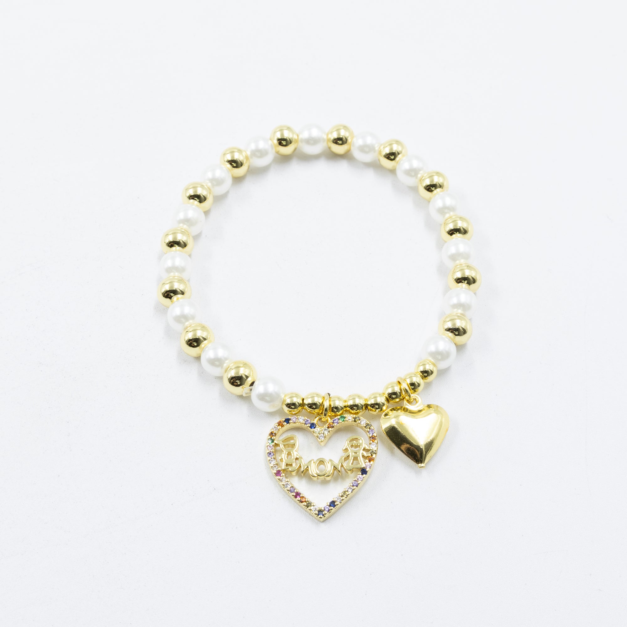 Pulsera con dije de Mamá M5 Oro Laminado 05/03/26