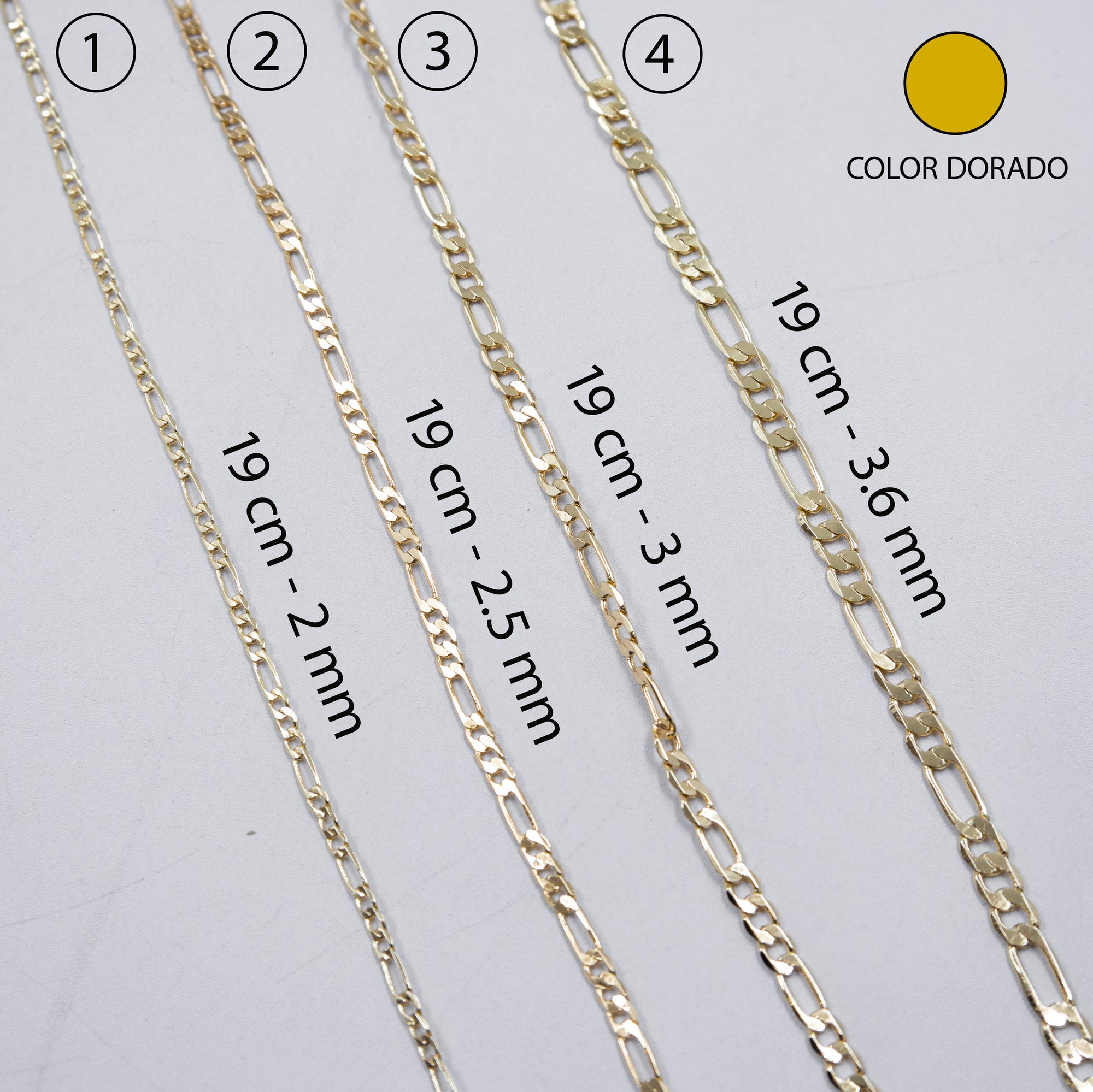 Pulsera Dorada Cartier 19 cm M2 Oro Laminado