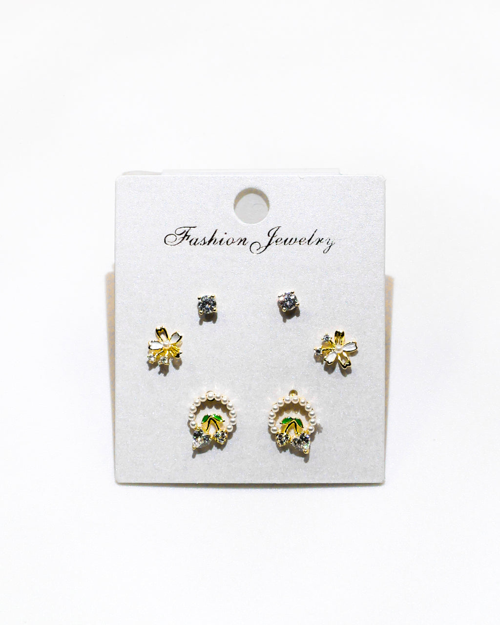 Set Aretes X3 - M19 Oro Laminado