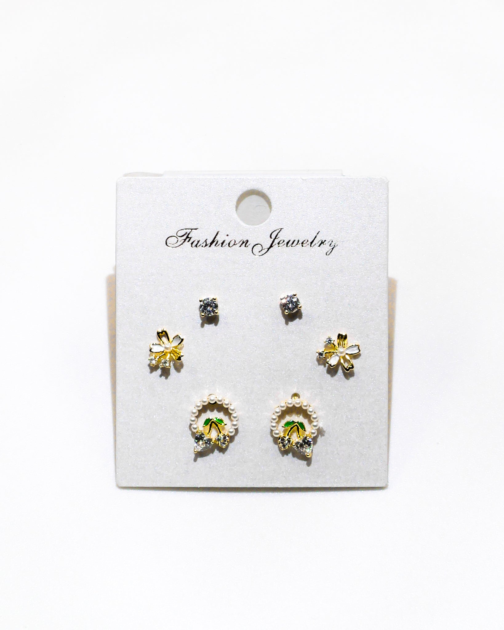 Set Aretes X3 - M19 Oro Laminado