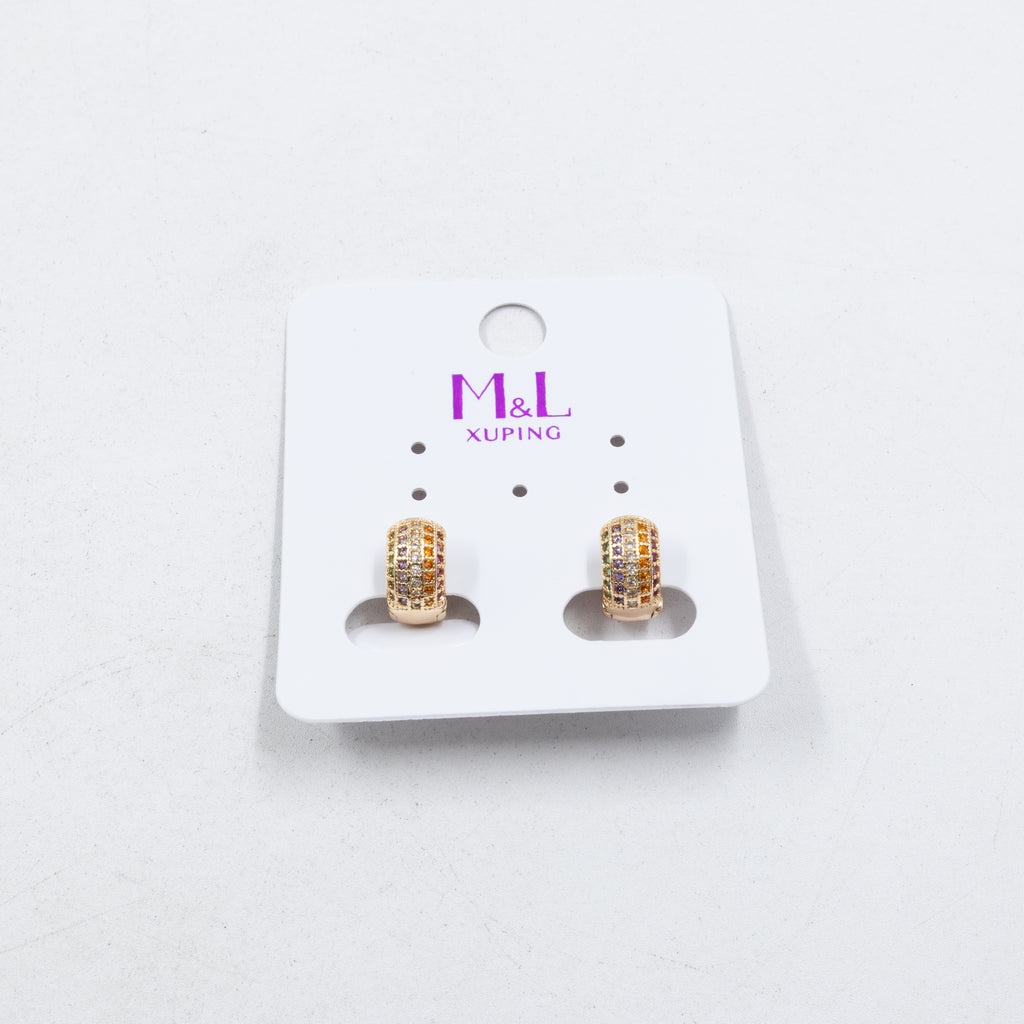 Aretes Xuping Dorados M6 Oro Laminado