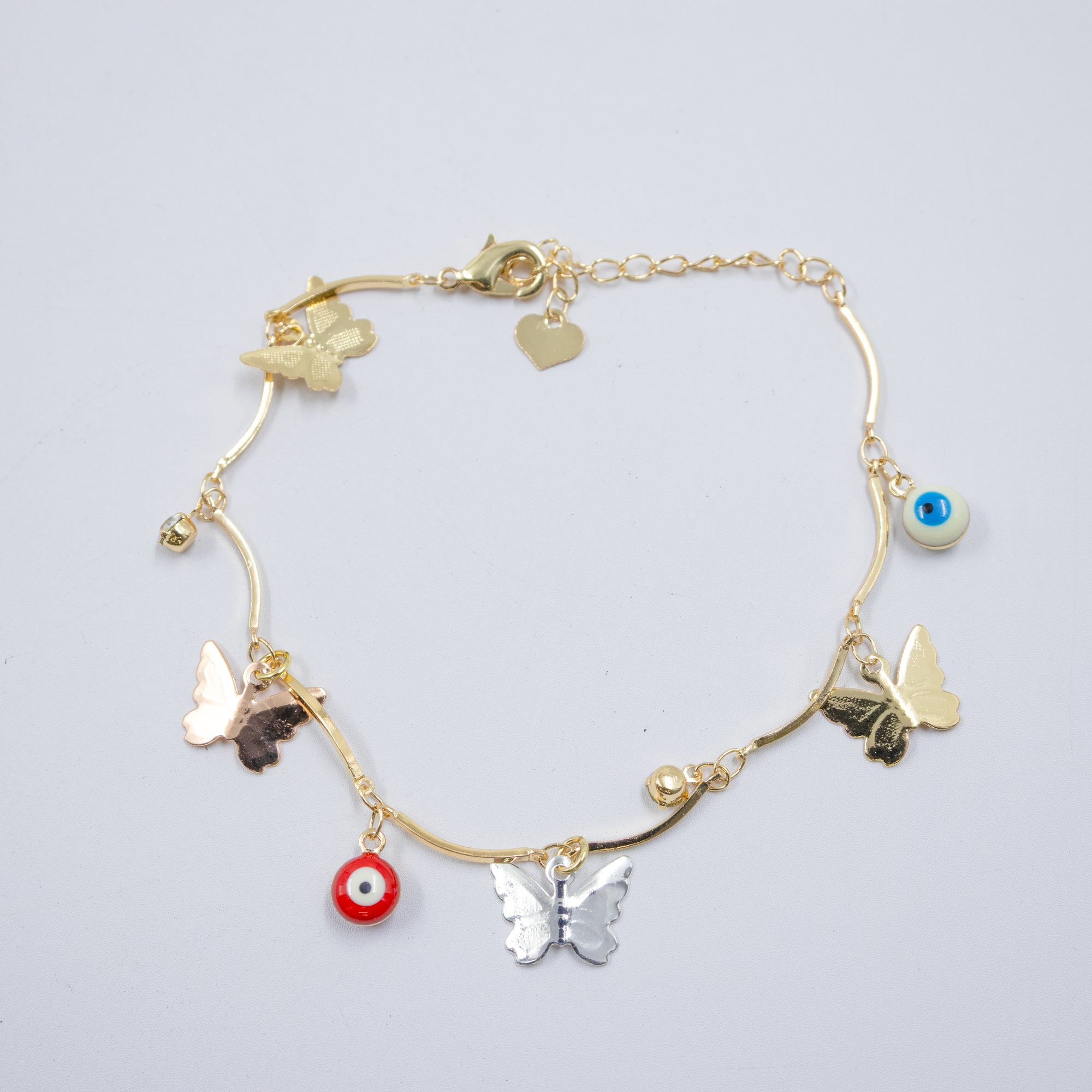 Pulsera Dorada de Ojo Turco M2 Oro Laminado