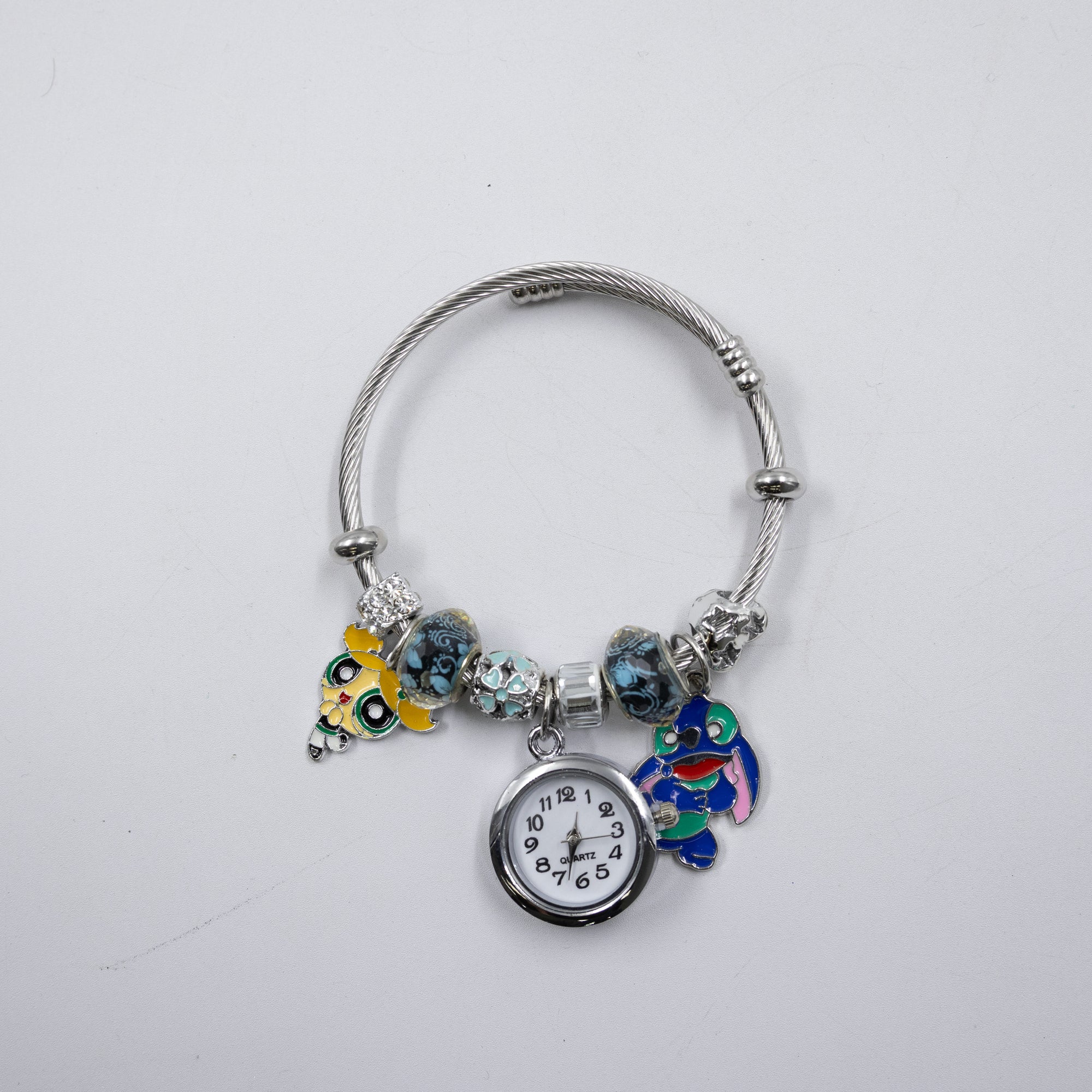 Pulsera tipo Pandora Plateadas M21 Oro Laminado