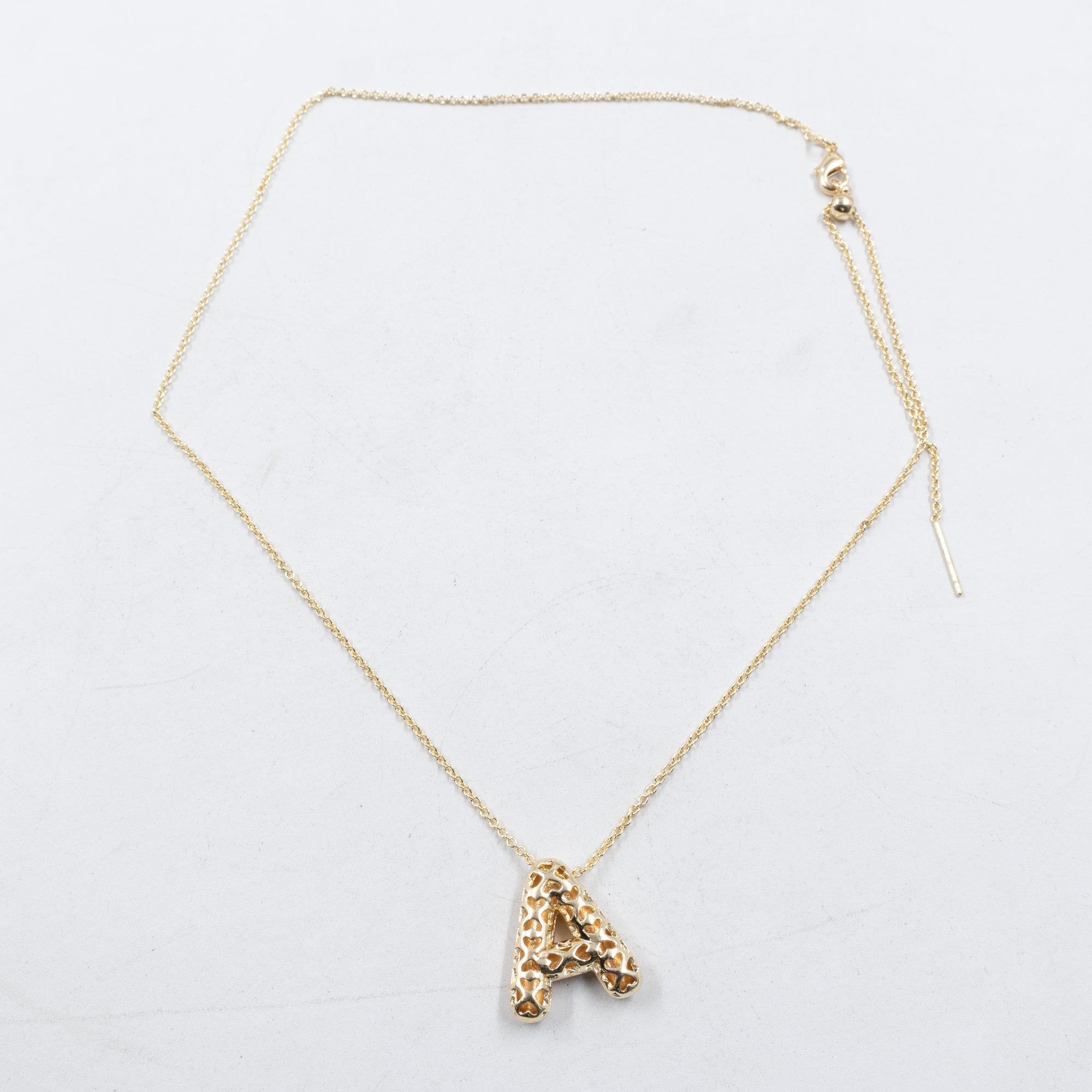 Collar Oro Rosado con Dije de letras M1 Oro Laminado