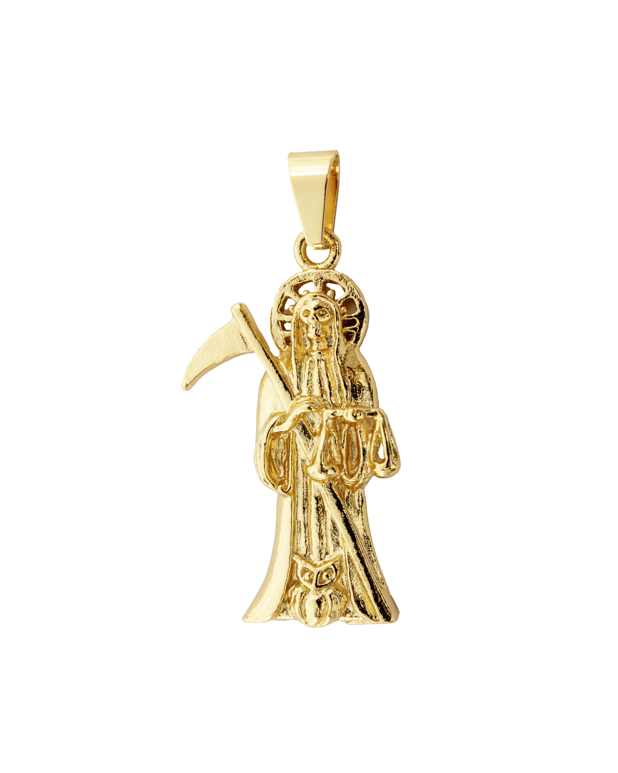 Dije de la Santa Muerte M81 - Oro Laminado