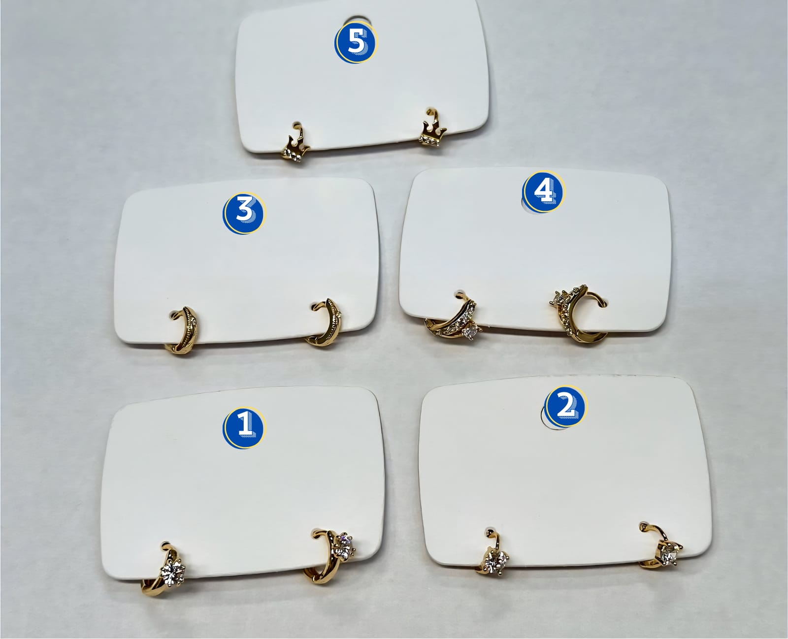Arete Aro Dorado Ansheli M1 Oro Laminado