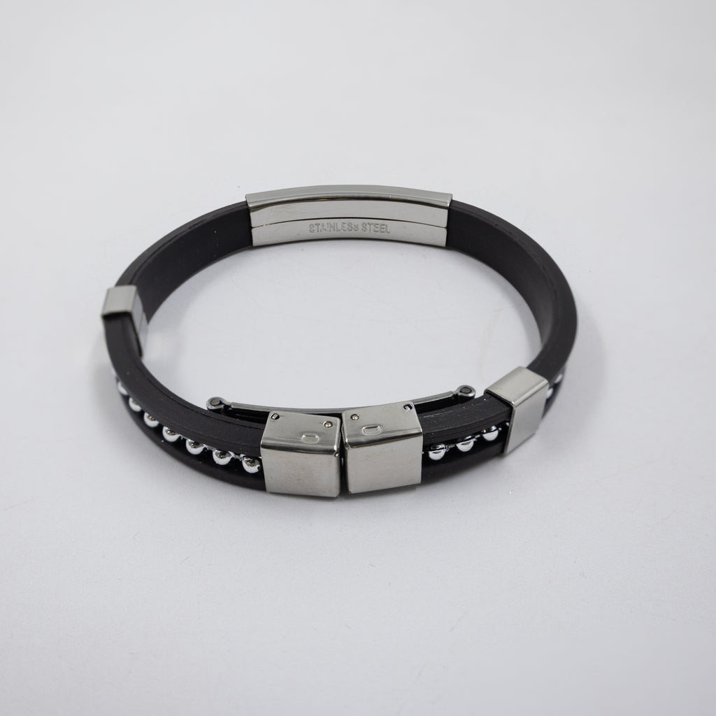 Pulseras Plateadas M1 Acero Inoxidable