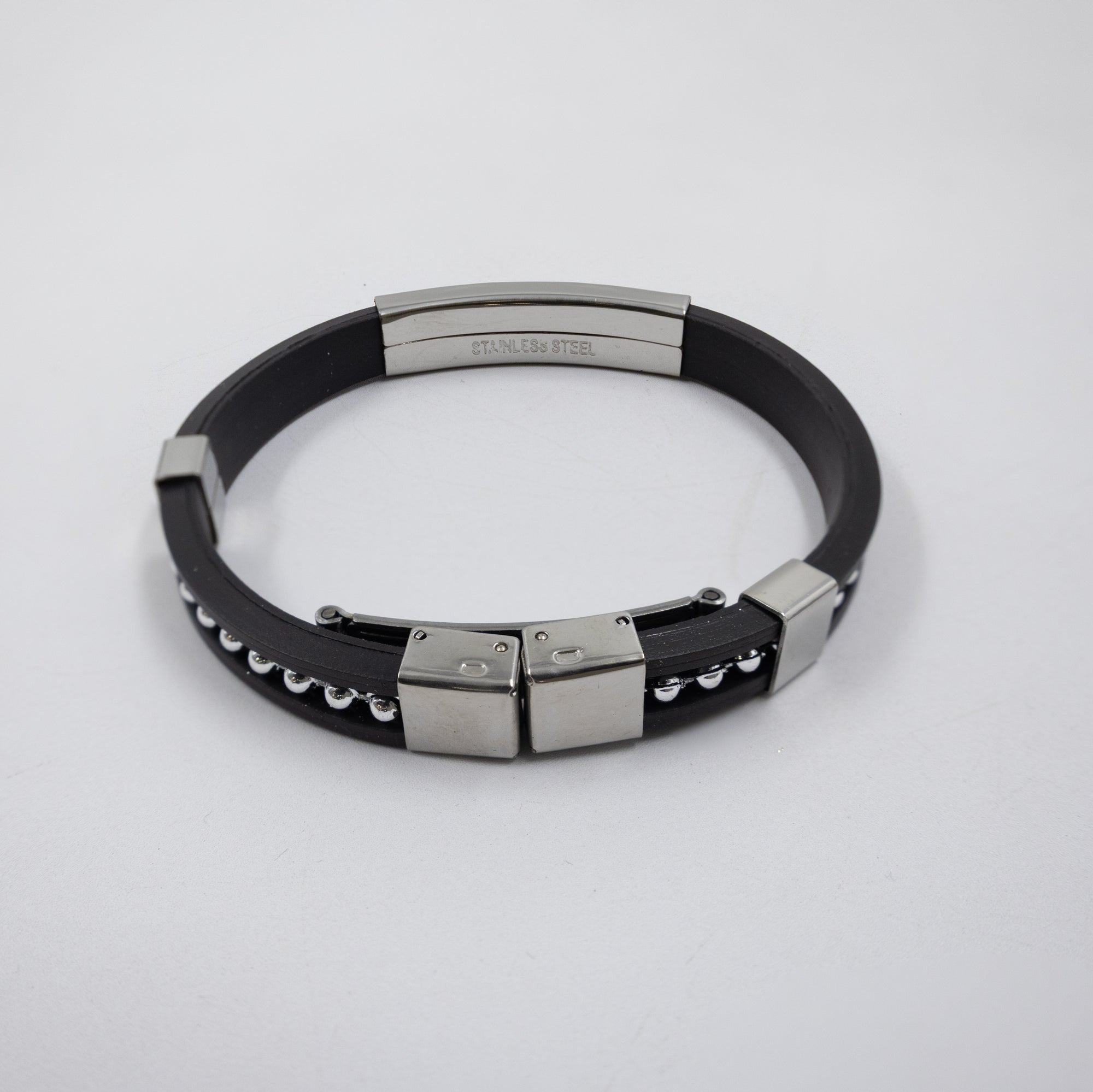 Pulseras Plateadas M1 Acero Inoxidable