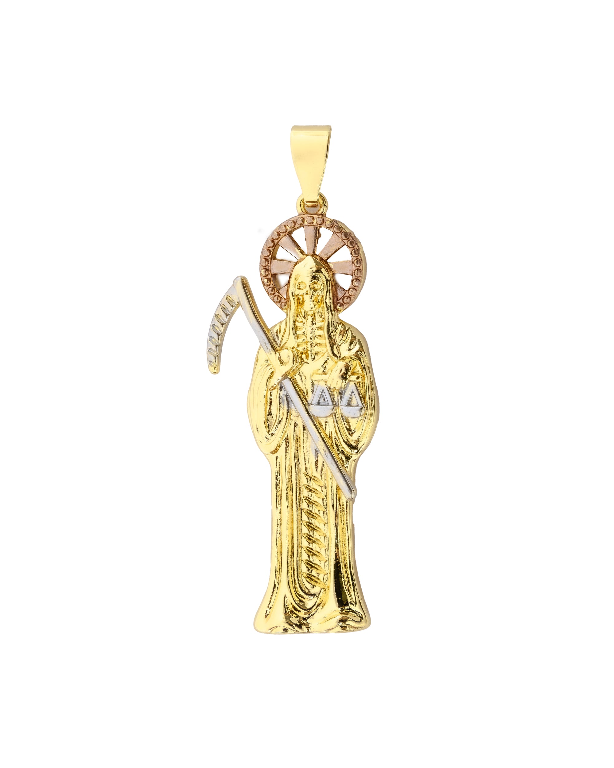 Dije de la Santa Muerte M126 - Oro Laminado