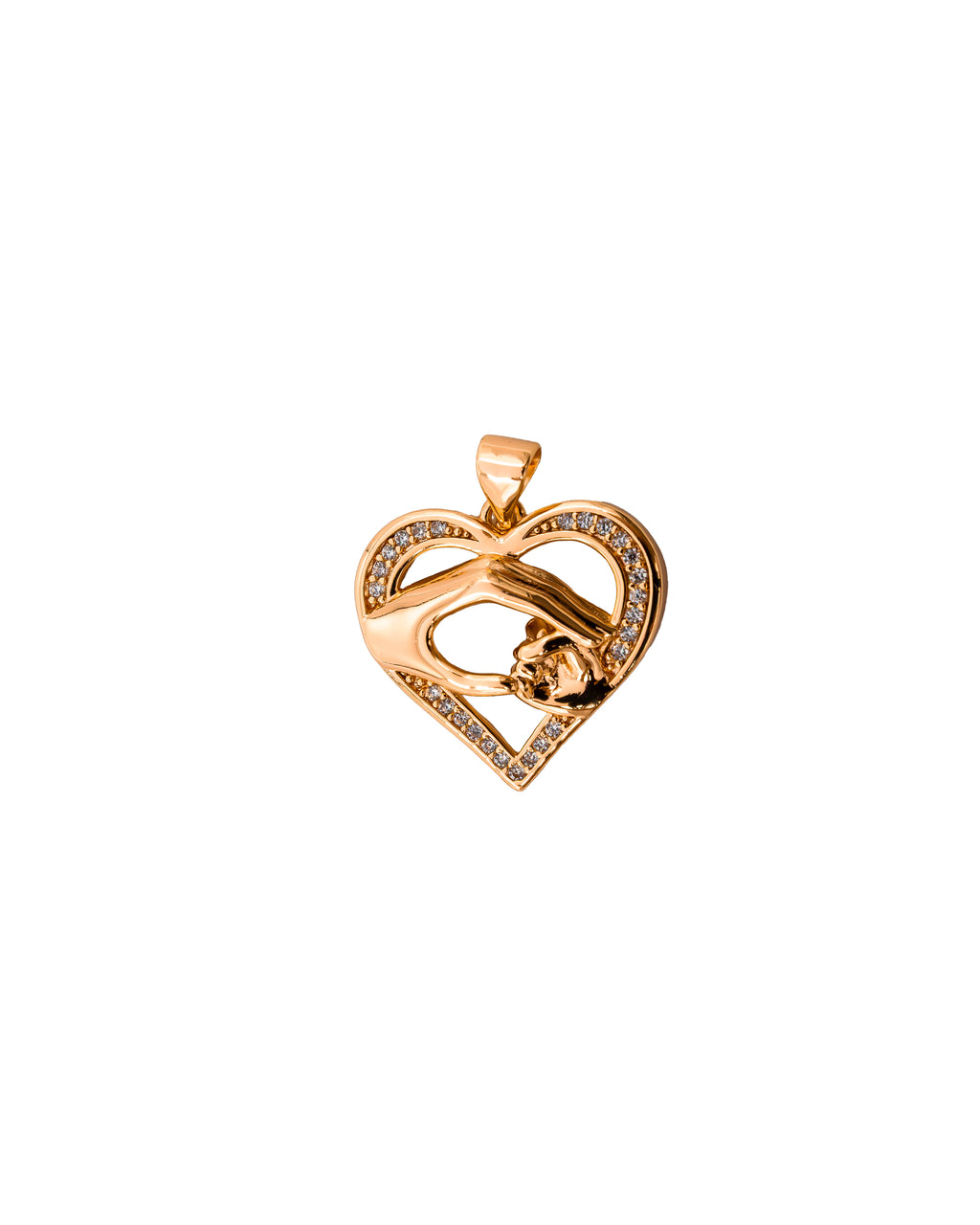 Dije de Corazon M128 - Oro Laminado