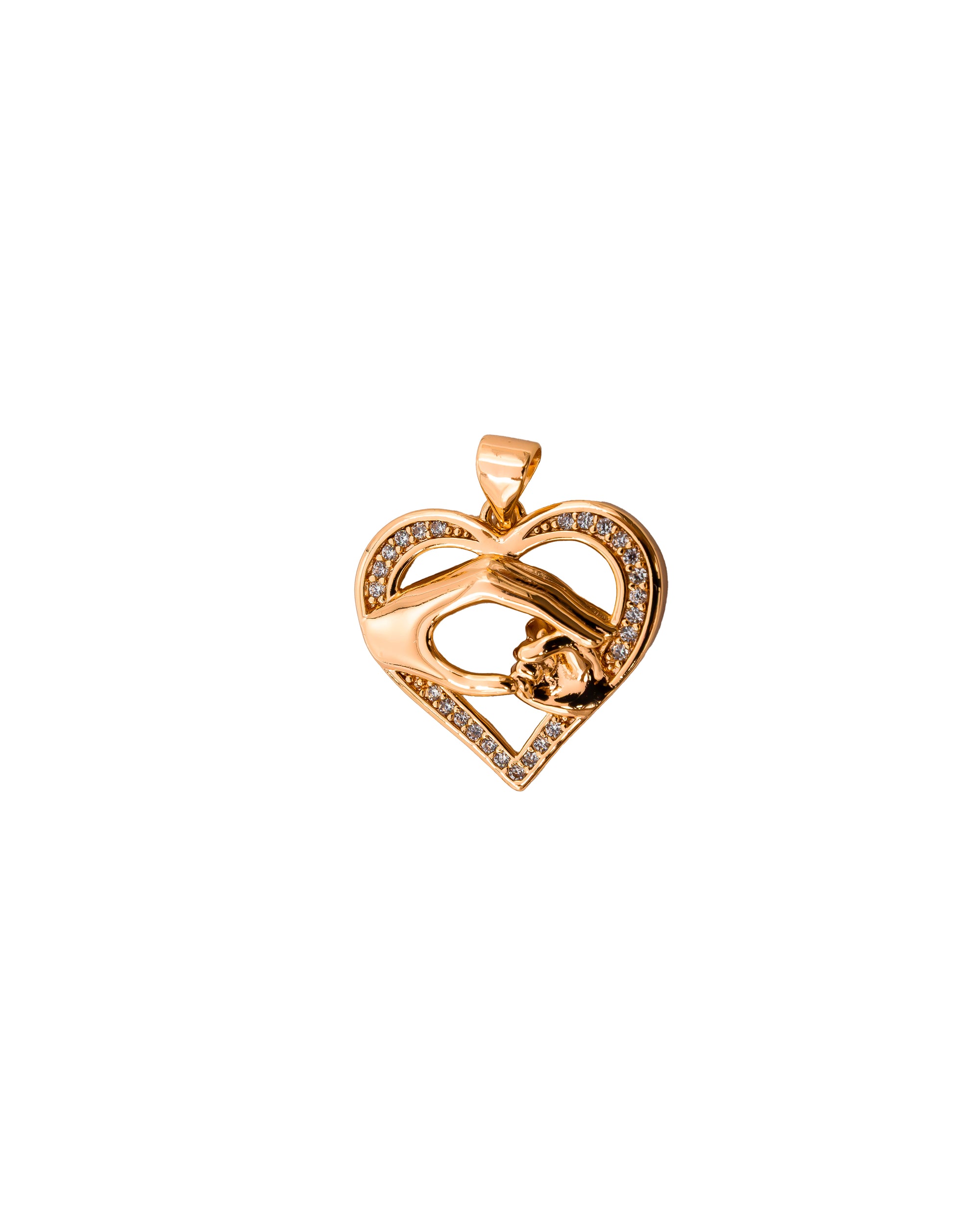 Dije de Corazon M128 - Oro Laminado