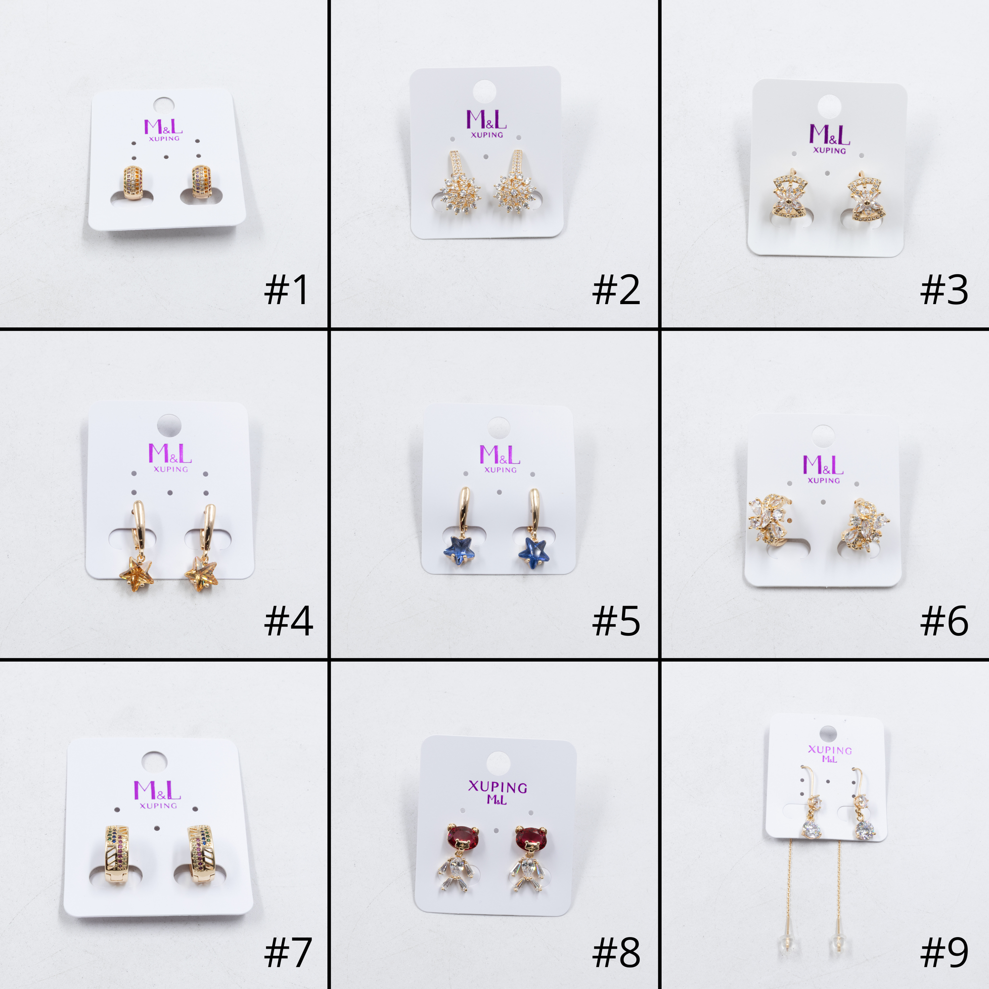 Aretes Xuping Dorados M6 Oro Laminado
