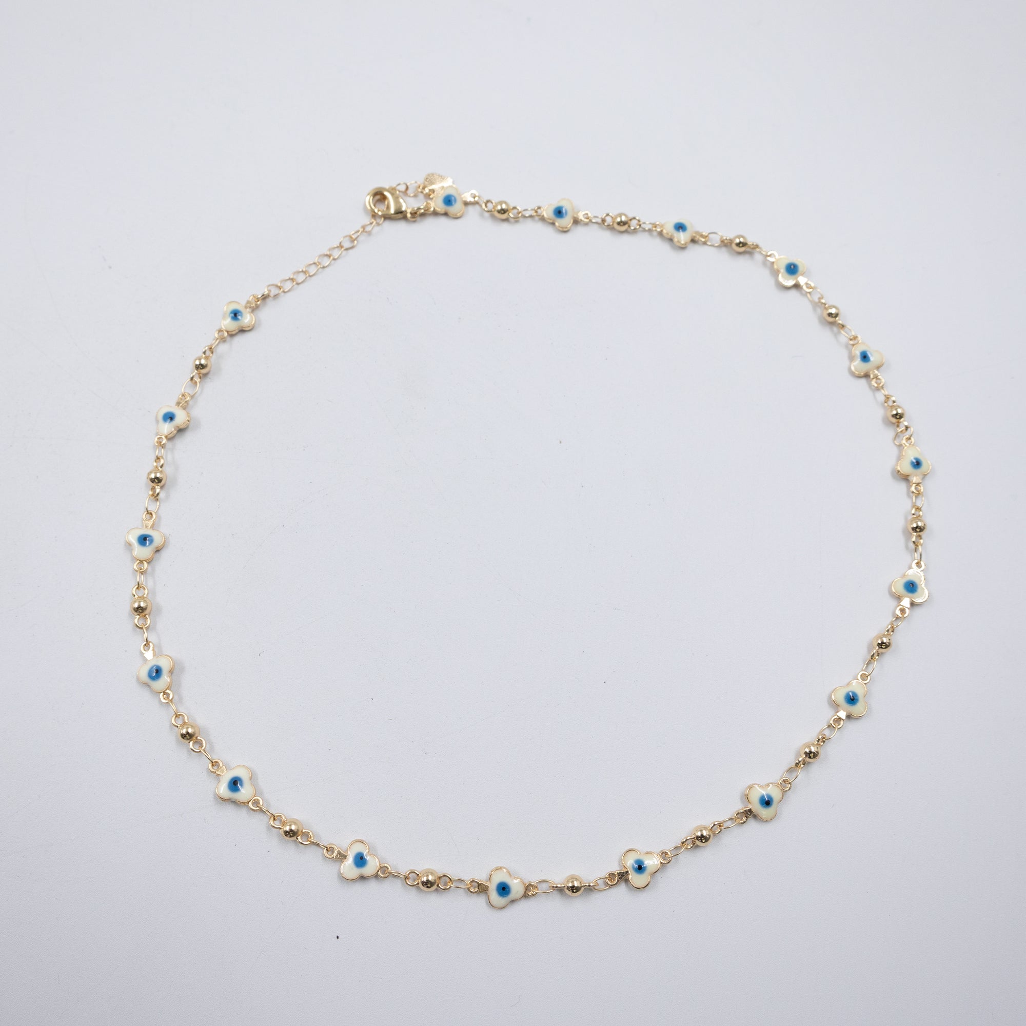 Collar Dorado de Ojo Turco M5 Oro Laminado