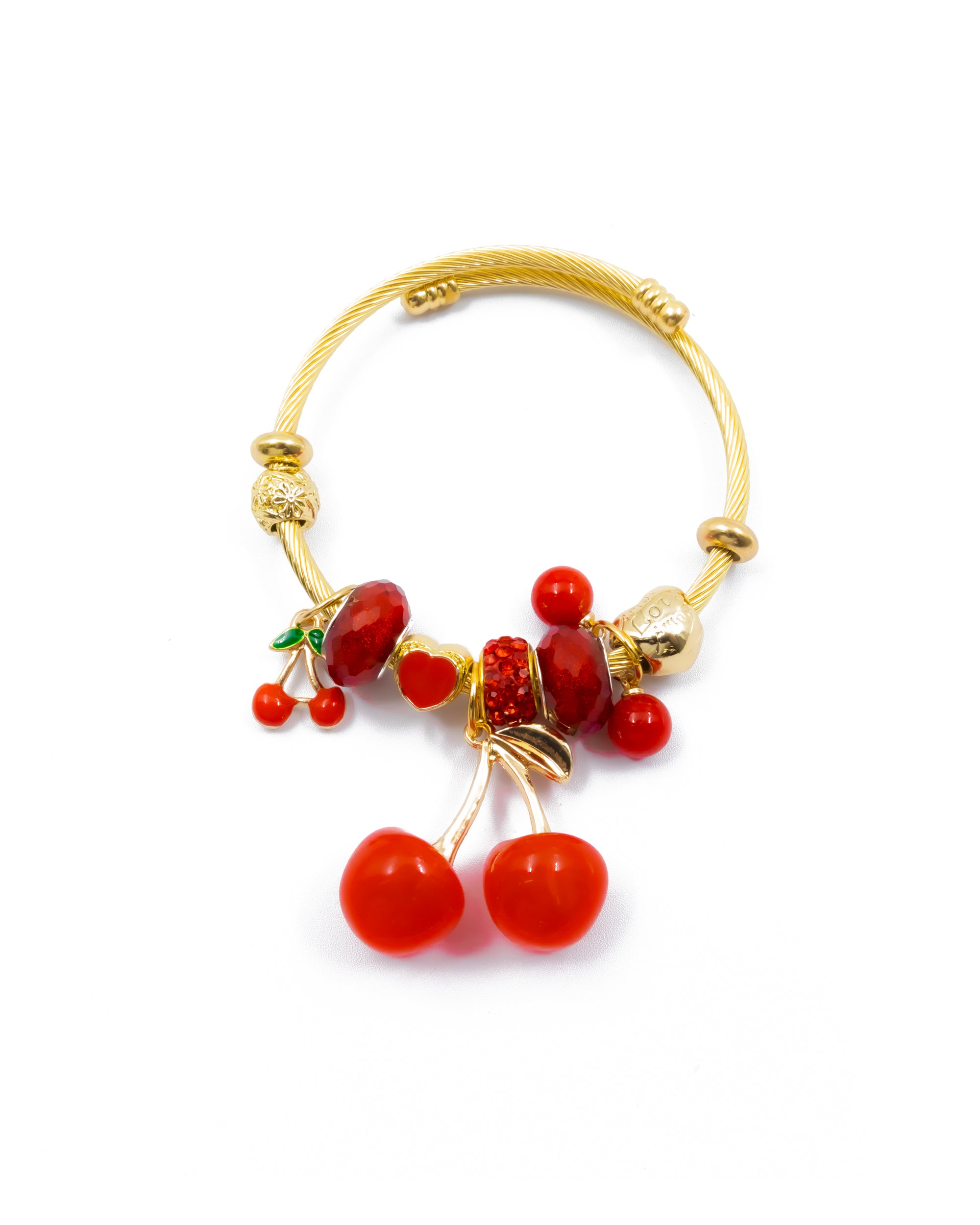 PULSERA DE CEREZA M3 ORO LAMINADO