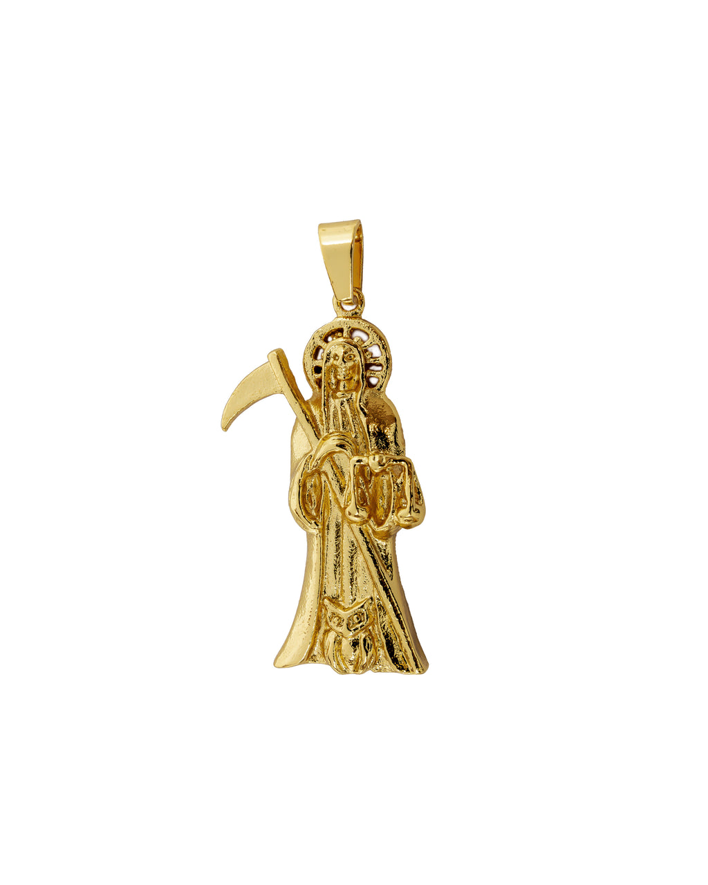 Dije de la Santa Muerte M84 - Oro Laminado