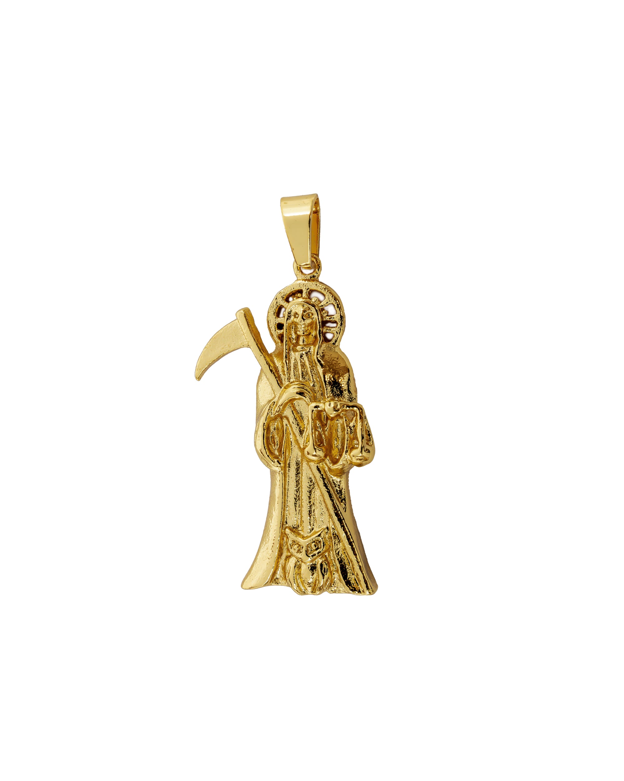 Dije de la Santa Muerte M84 - Oro Laminado