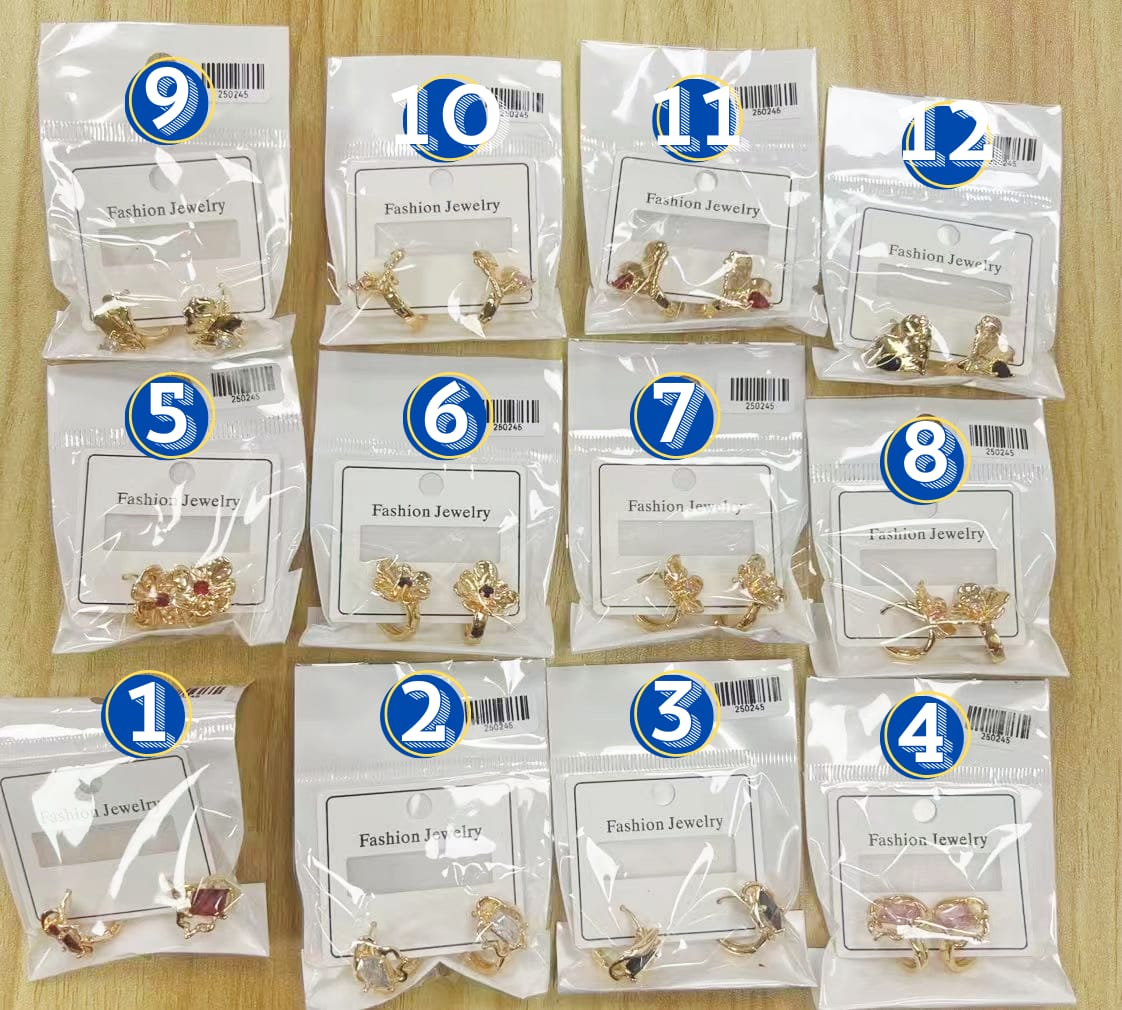 Arete Huggie Dorado M1 Oro Laminado