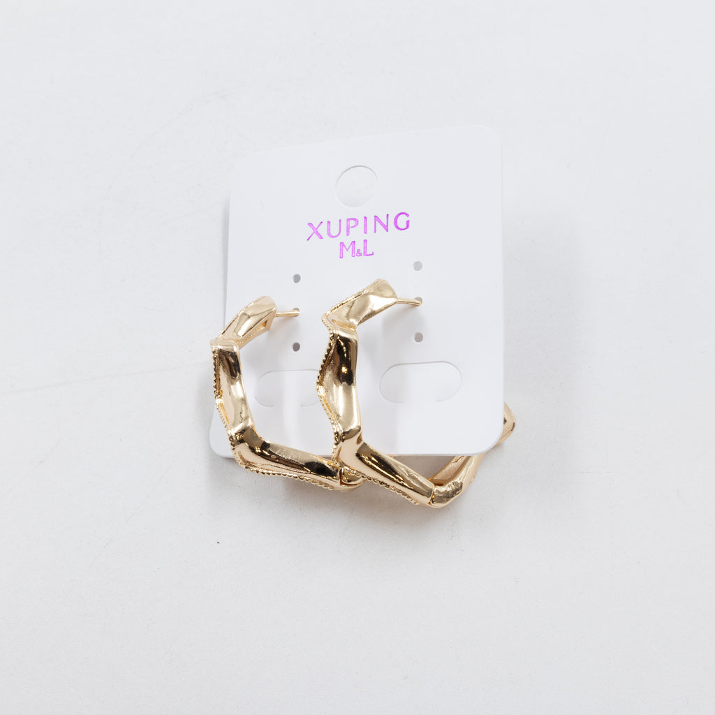Aretes Dorados Xuping de Aro M10  Oro Laminado