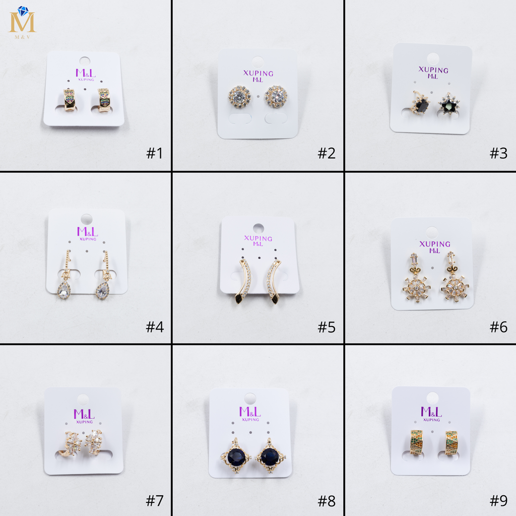 Aretes Xuping Dorados M15 Oro Laminado