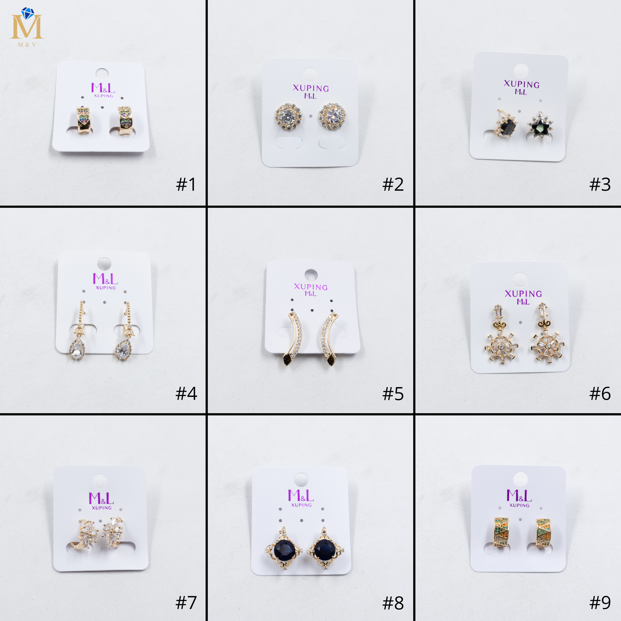 Aretes Xuping Dorados M15 Oro Laminado