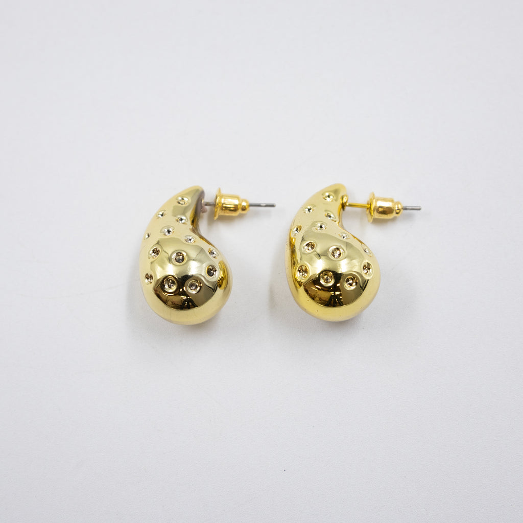 Aretes Dorados y Plateados M6 Oro Laminado