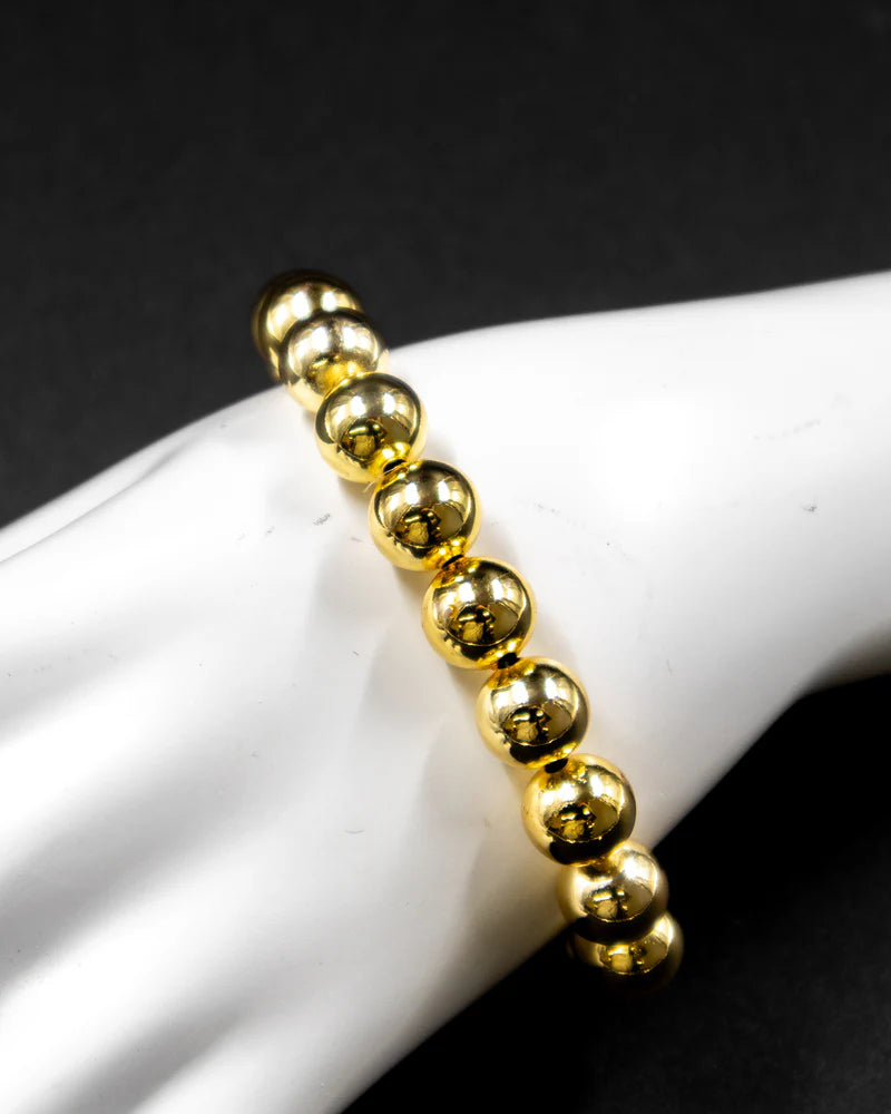 Pulsera de cuentas pequeñas Oro Laminado