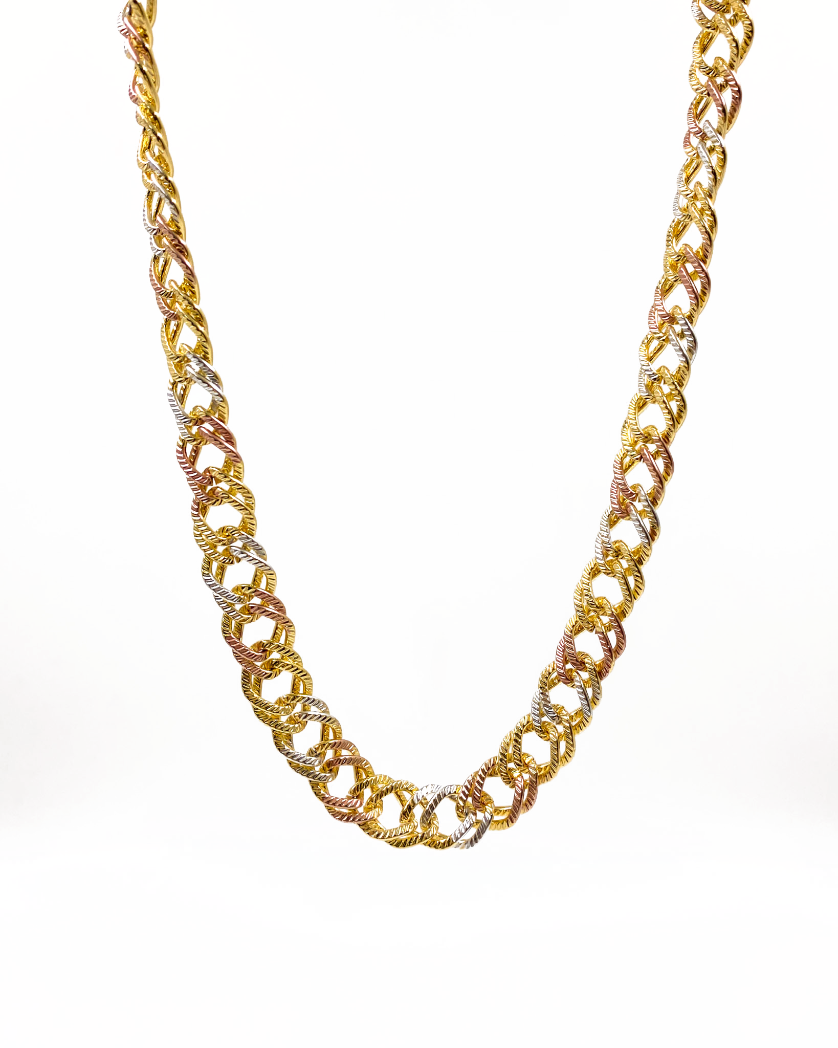 Cadena de eslabones - M20 Oro Laminado