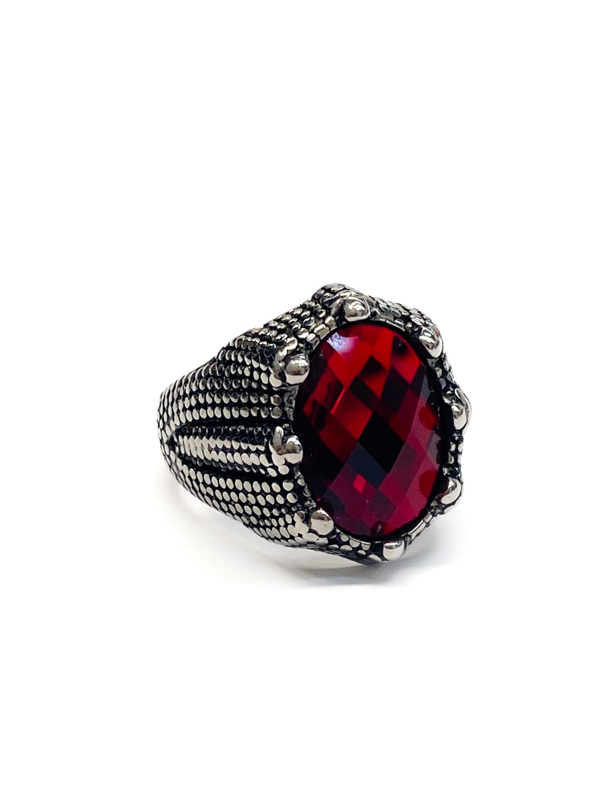 Anillo con Piedras Dorado y Plateado M4 Acero Inoxidable