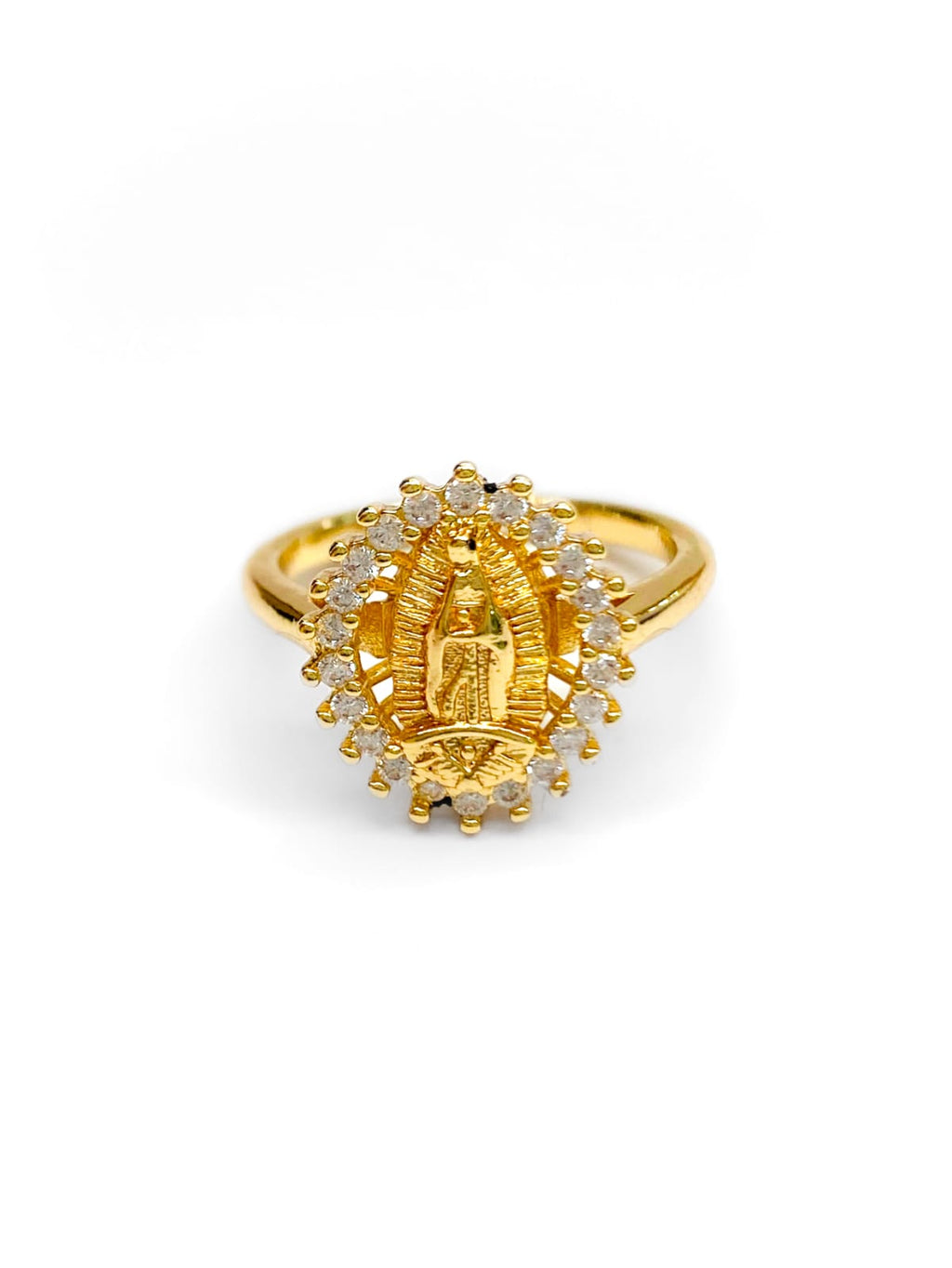 Anillo Religioso Ajustable M4 Oro Laminado