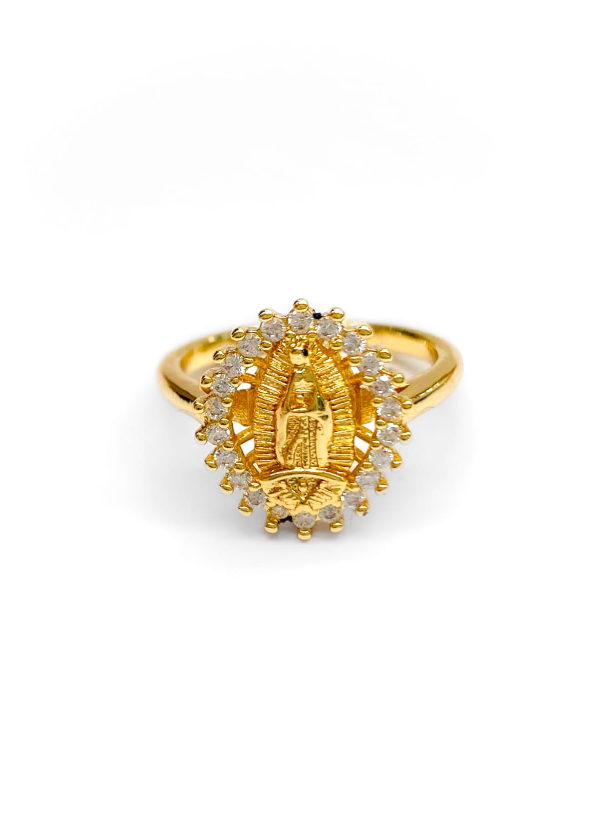 Anillo Religioso Ajustable M4 Oro Laminado