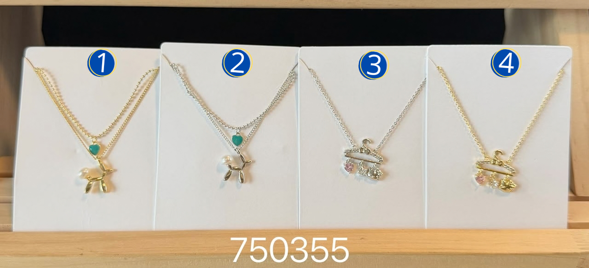 [10/OCT/26] Collares Dorados y Plateados con dije M20 Oro Laminado