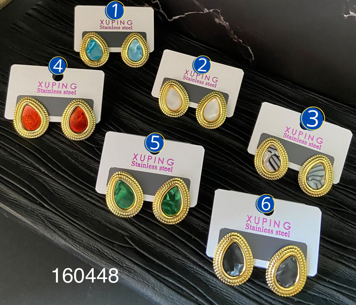 [03/OCTUBRE/26] Aretes Dorados Diferentes Diseños M10 Acero Inoxidable