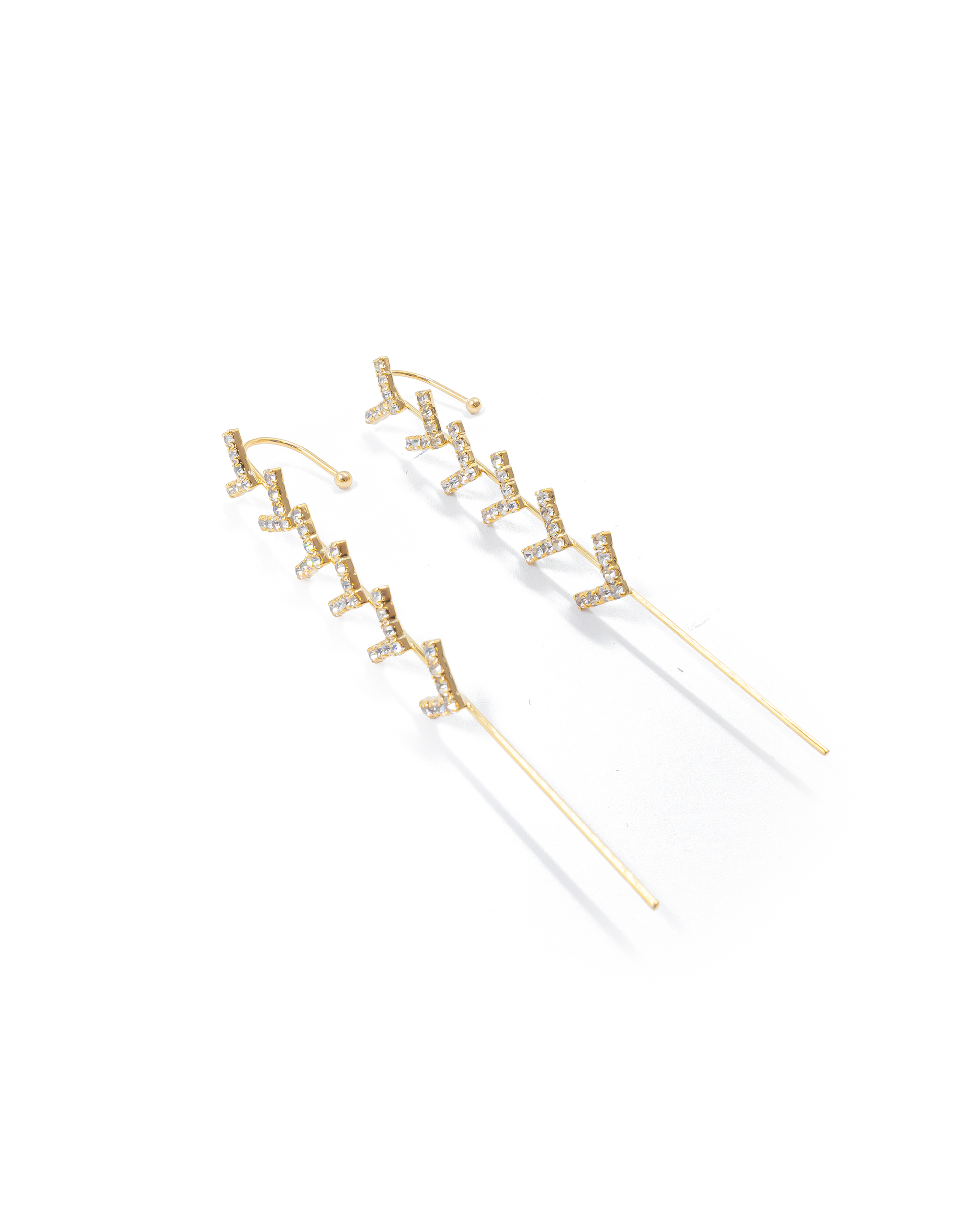 Aretes Violadores Dorados M1 Oro Laminado