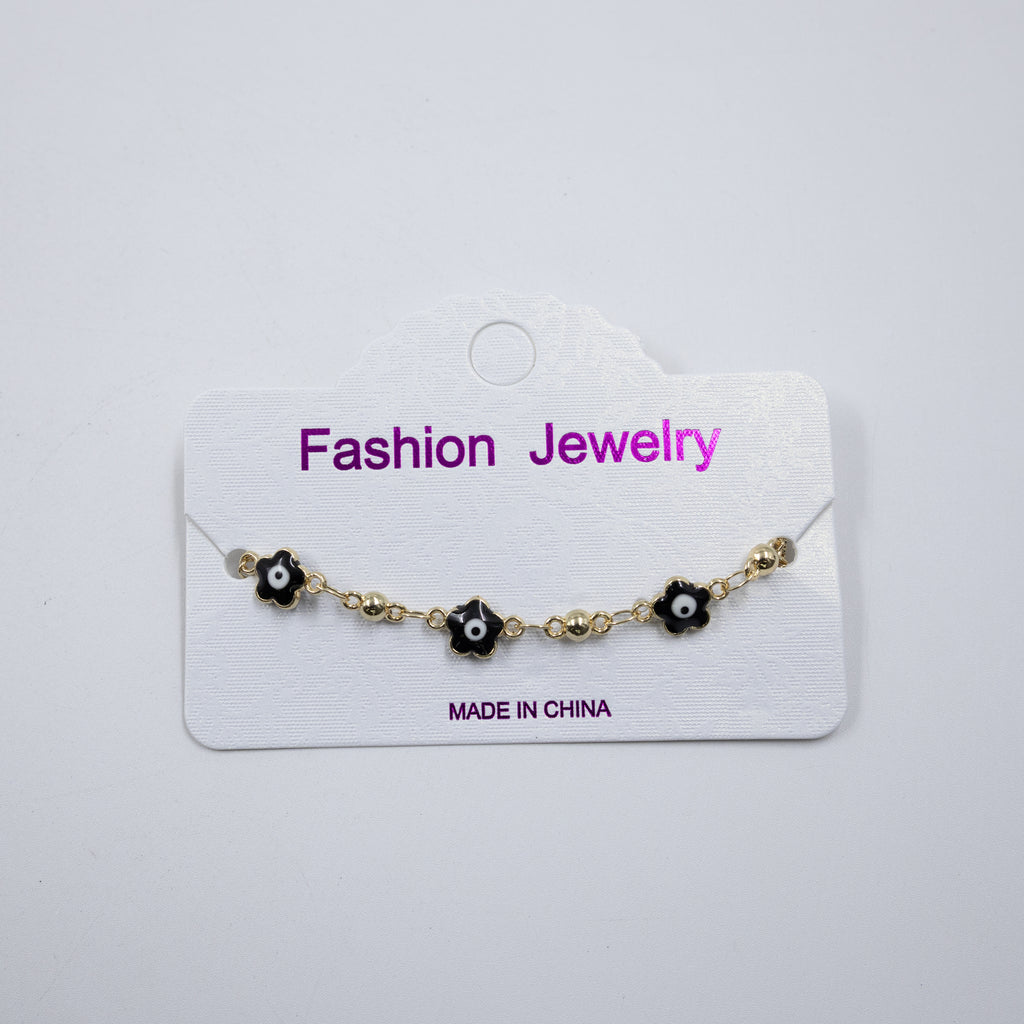 Pulsera Dorada de Ojo Turco M5 Oro Laminado