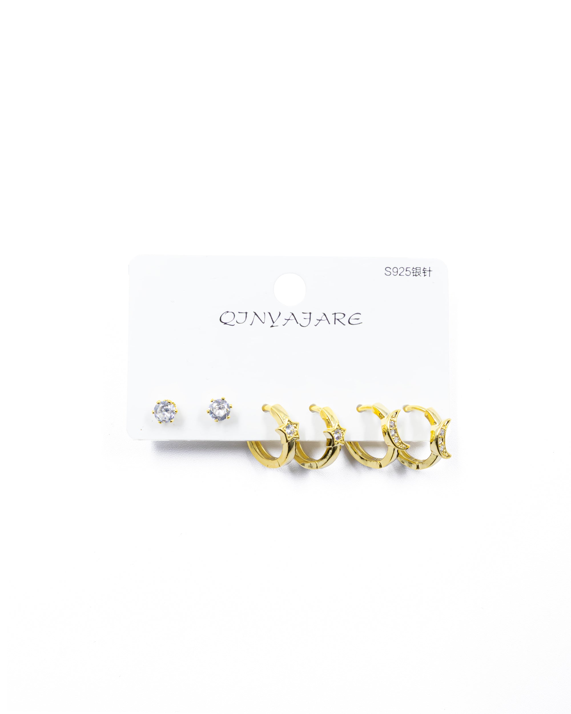 ARETES PAQUETE DE 3 M2 ORO LAMINADO
